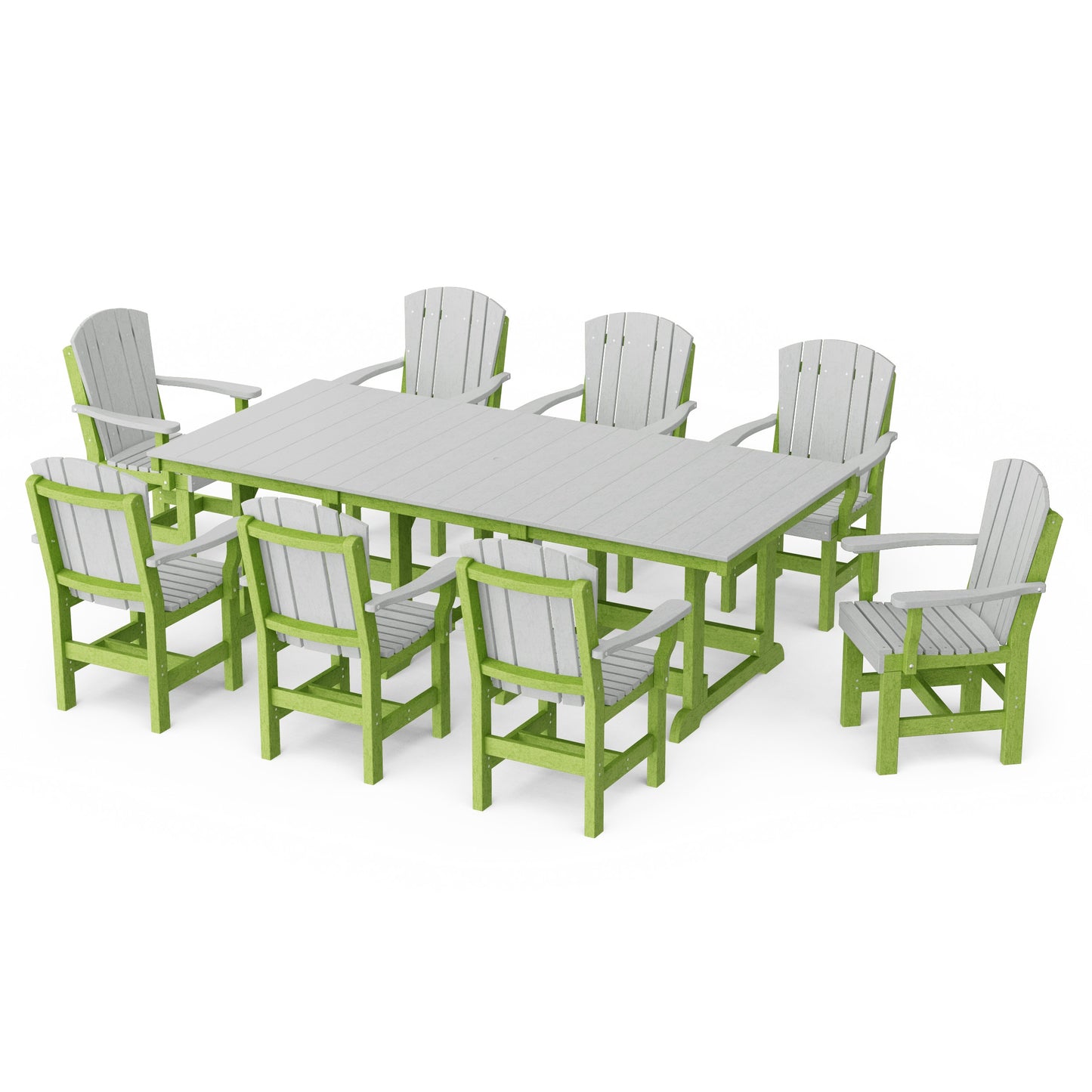 Heritage 9-Piece Arm Chair Rectangular Dining Set