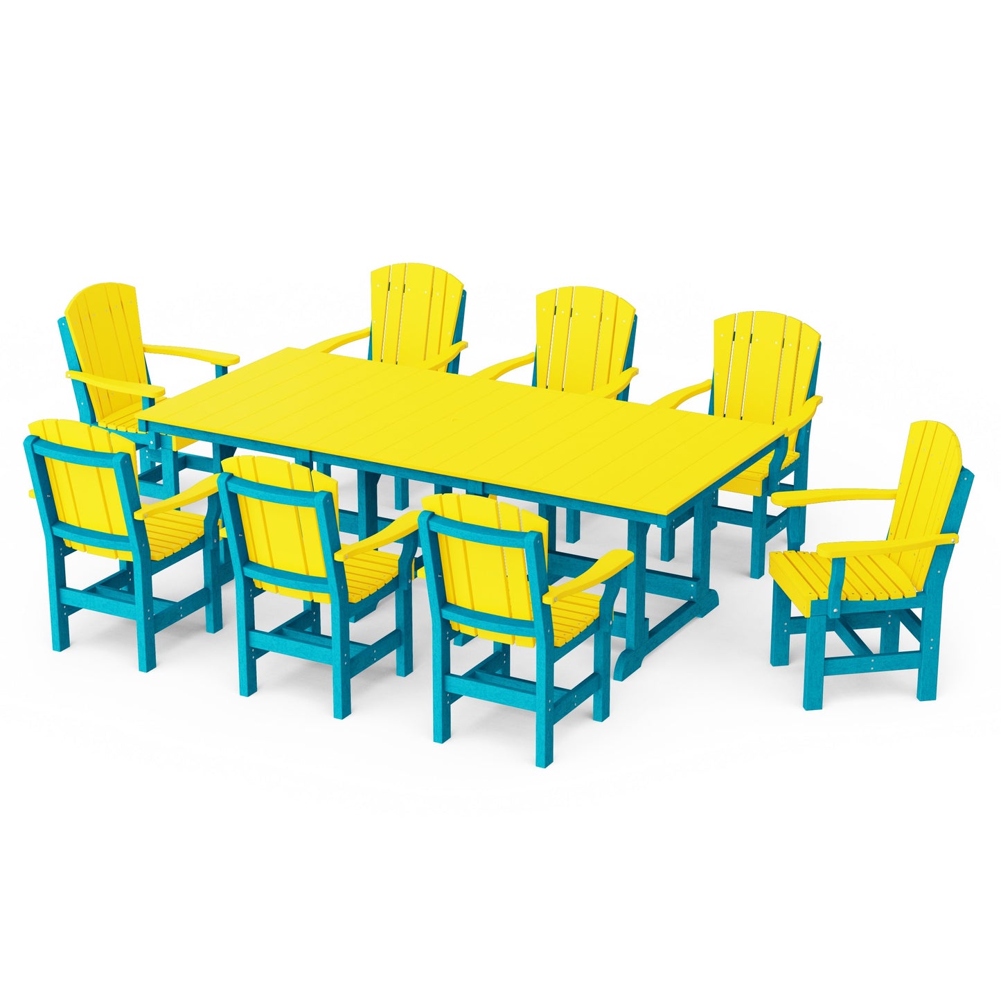 Heritage 9-Piece Arm Chair Rectangular Dining Set