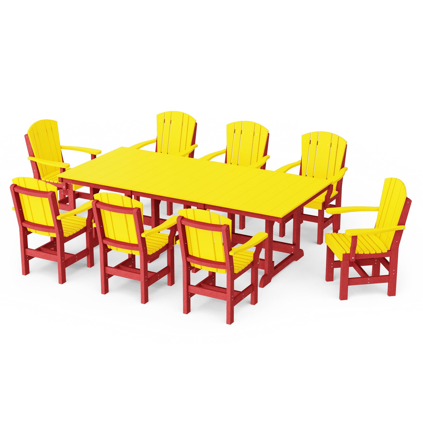 Heritage 9-Piece Arm Chair Rectangular Dining Set