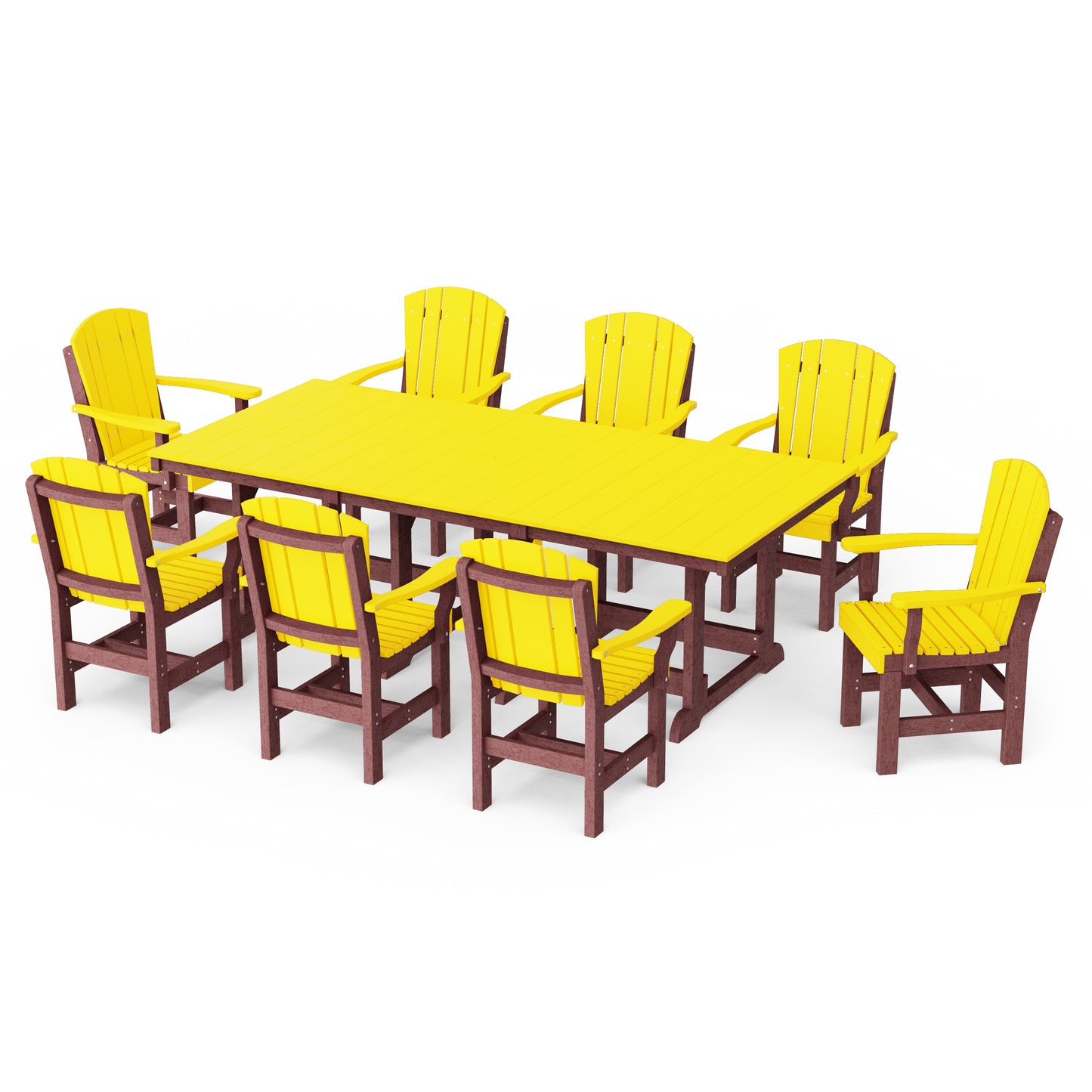 Heritage 9-Piece Arm Chair Rectangular Dining Set