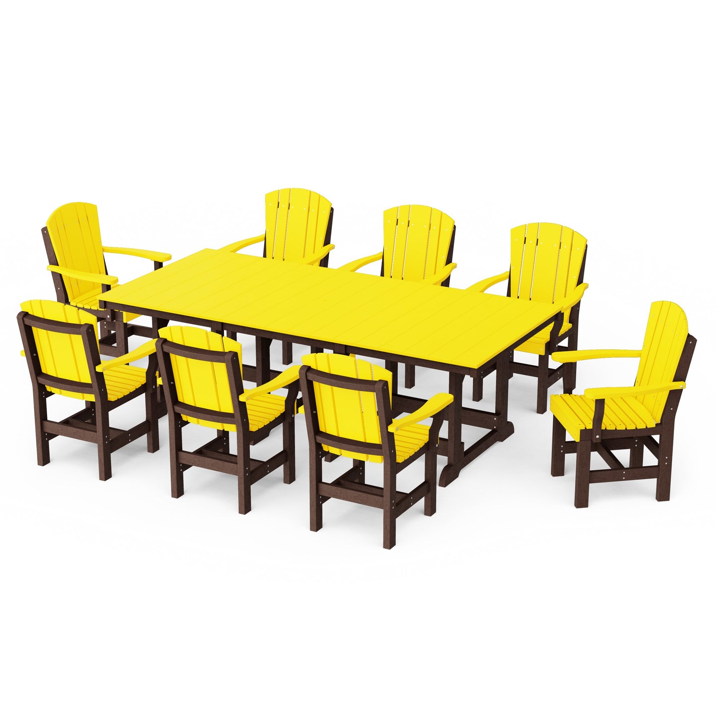 Heritage 9-Piece Arm Chair Rectangular Dining Set