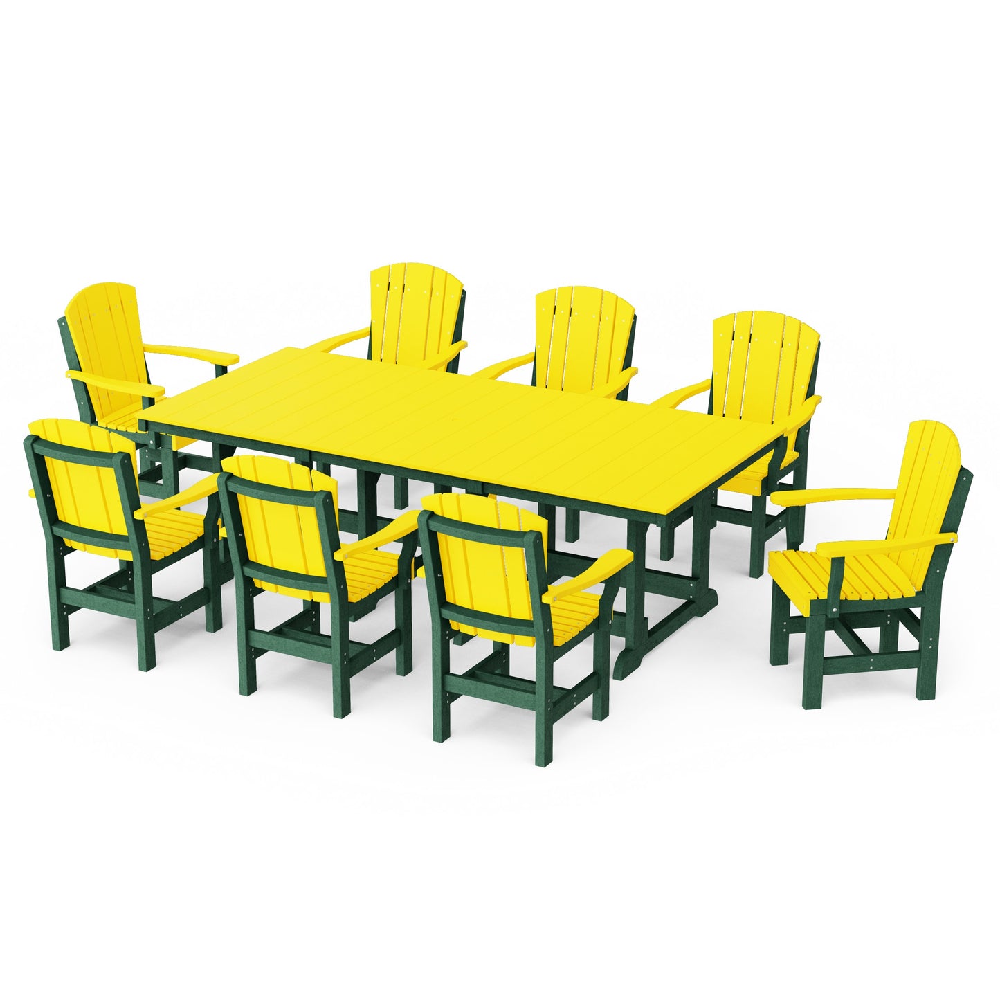 Heritage 9-Piece Arm Chair Rectangular Dining Set