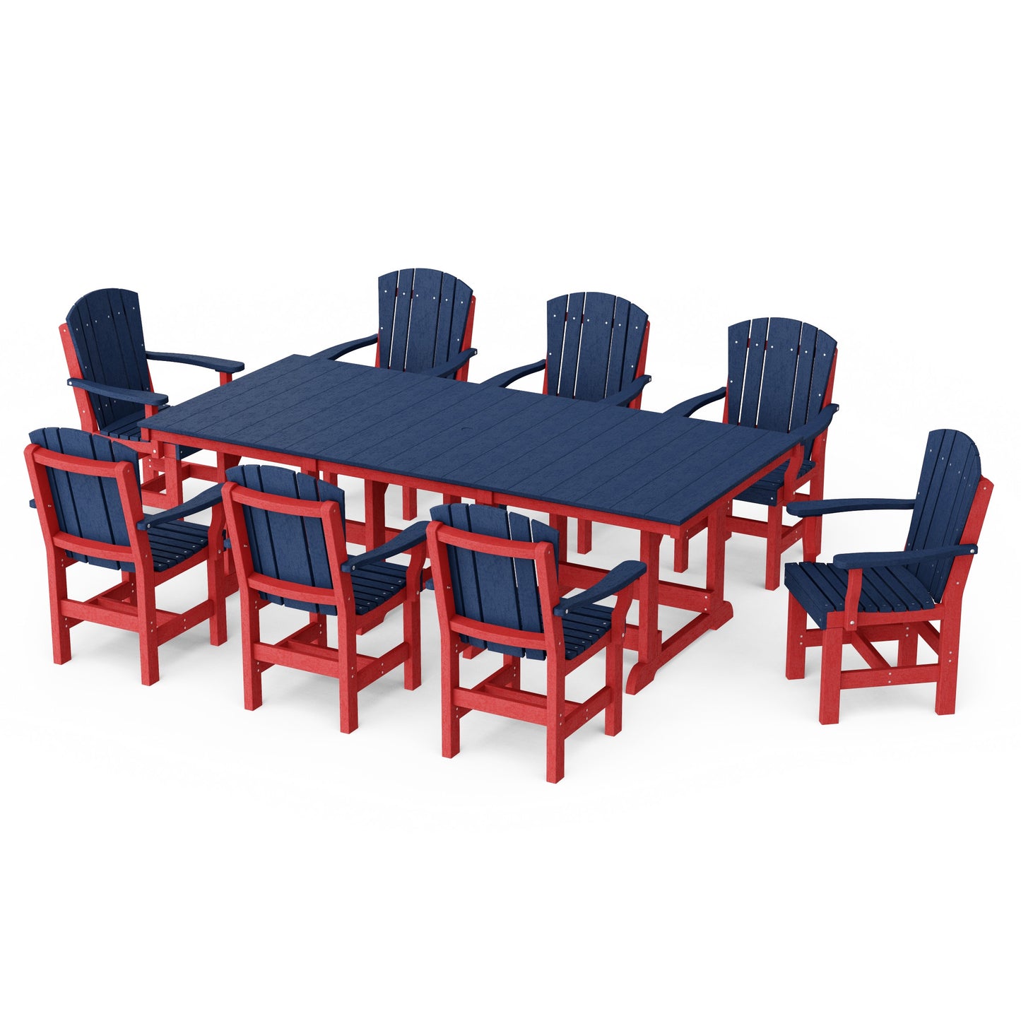 Heritage 9-Piece Arm Chair Rectangular Dining Set