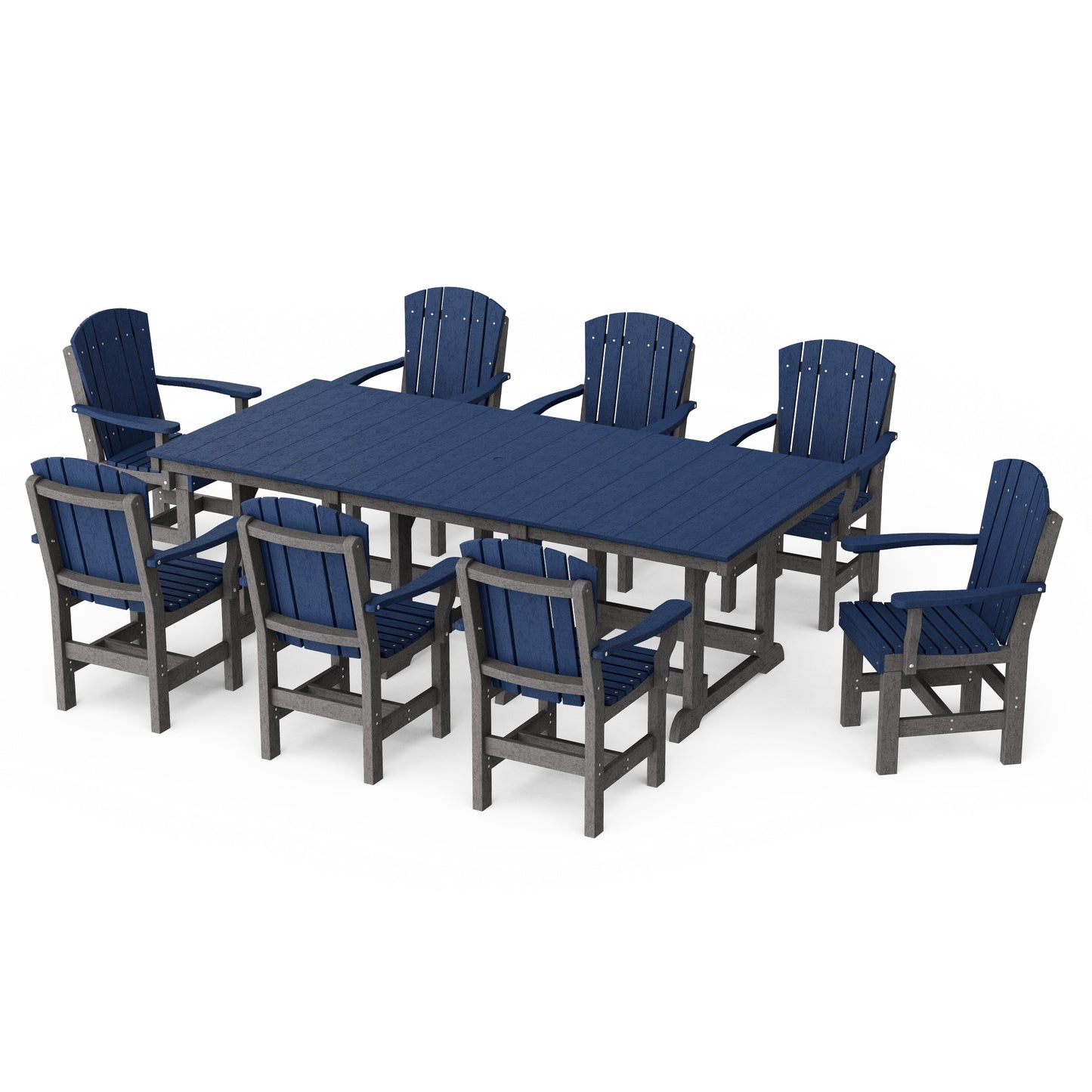 Heritage 9-Piece Arm Chair Rectangular Dining Set