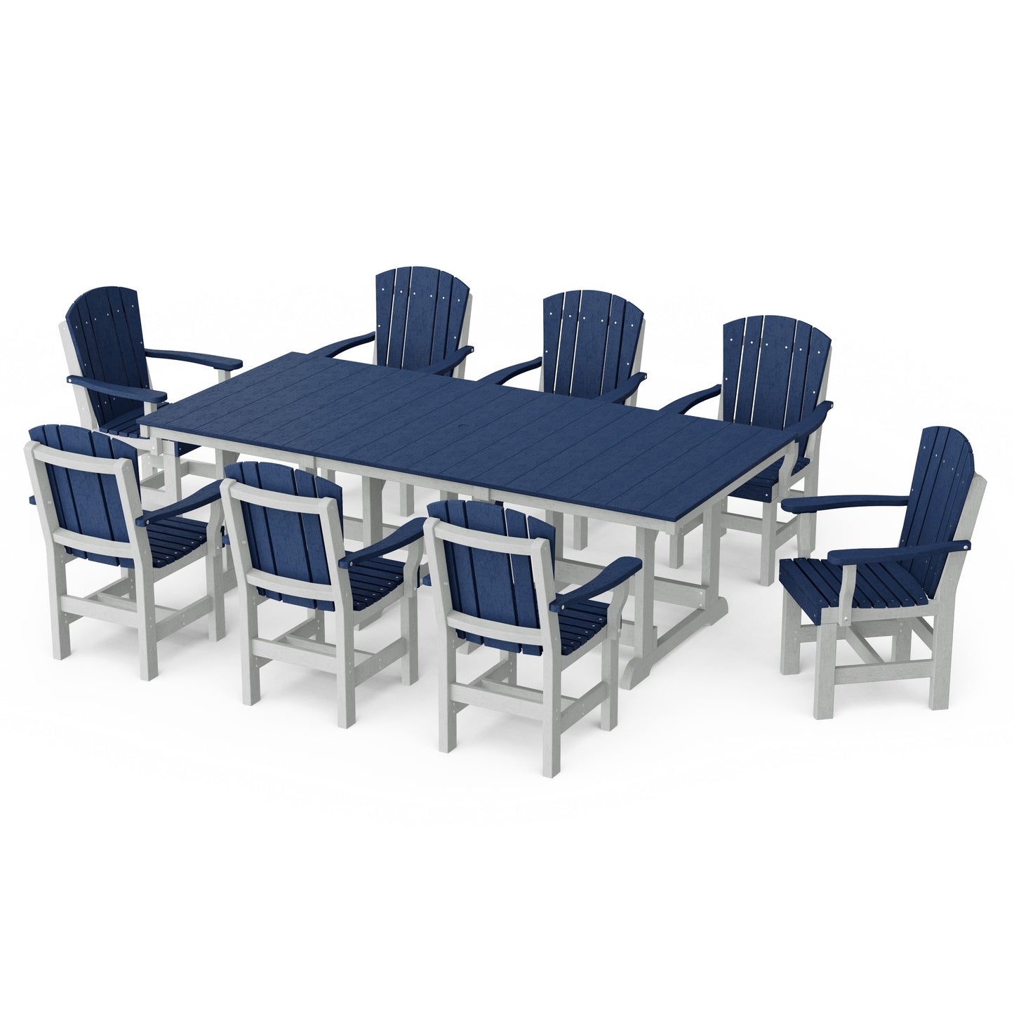 Heritage 9-Piece Arm Chair Rectangular Dining Set