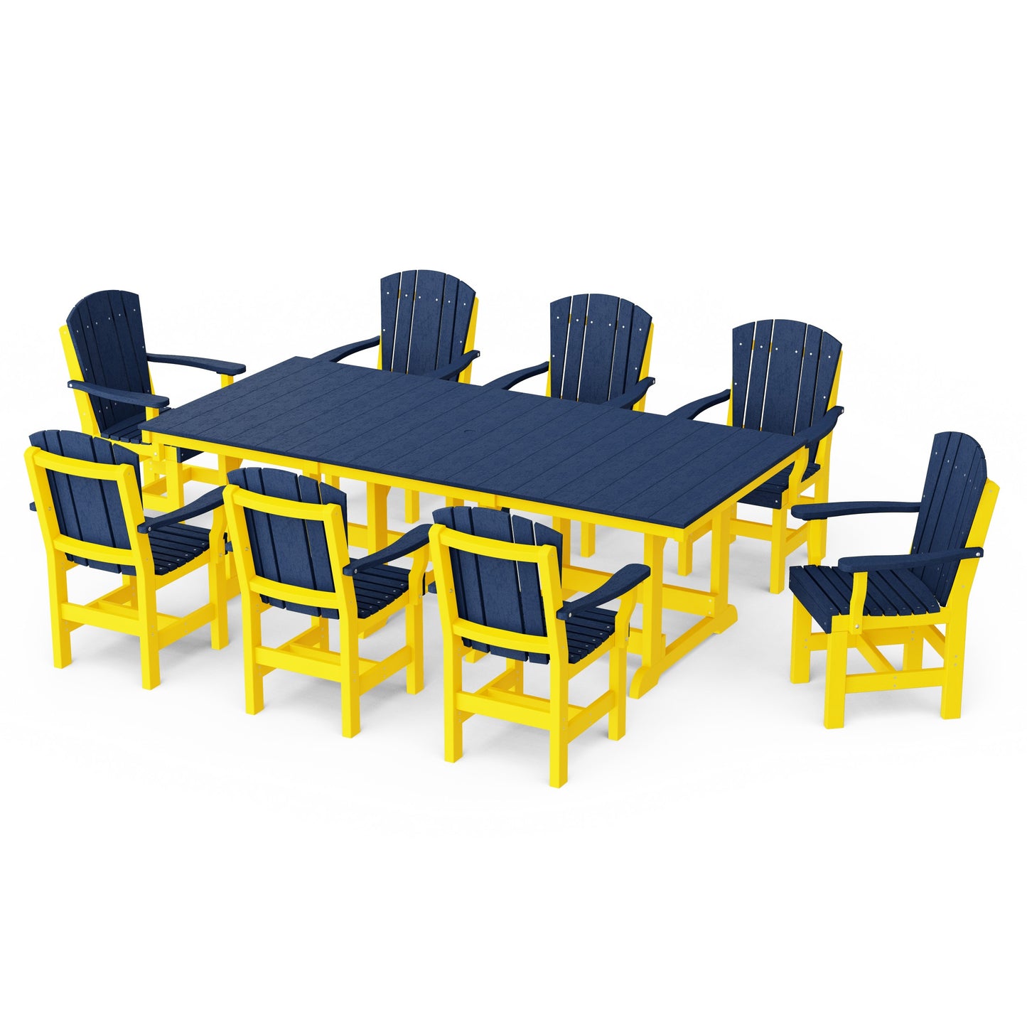 Heritage 9-Piece Arm Chair Rectangular Dining Set