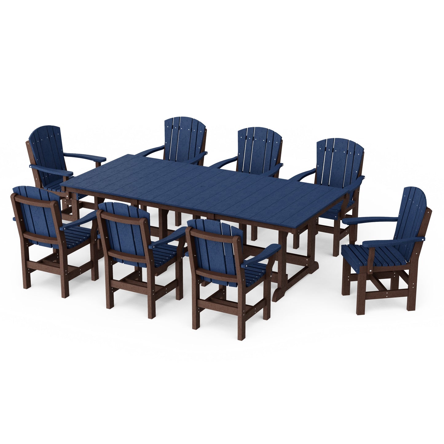 Heritage 9-Piece Arm Chair Rectangular Dining Set