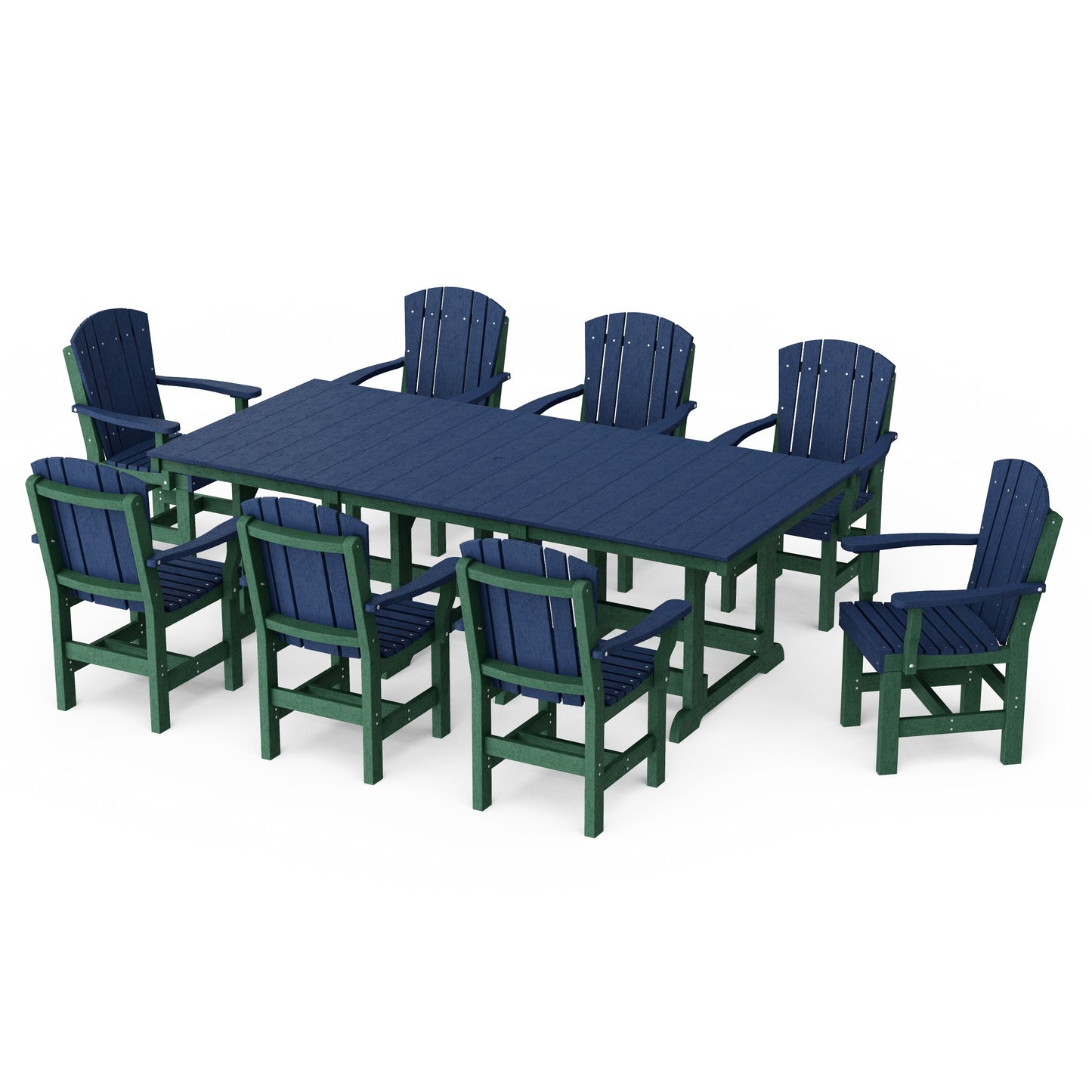 Heritage 9-Piece Arm Chair Rectangular Dining Set