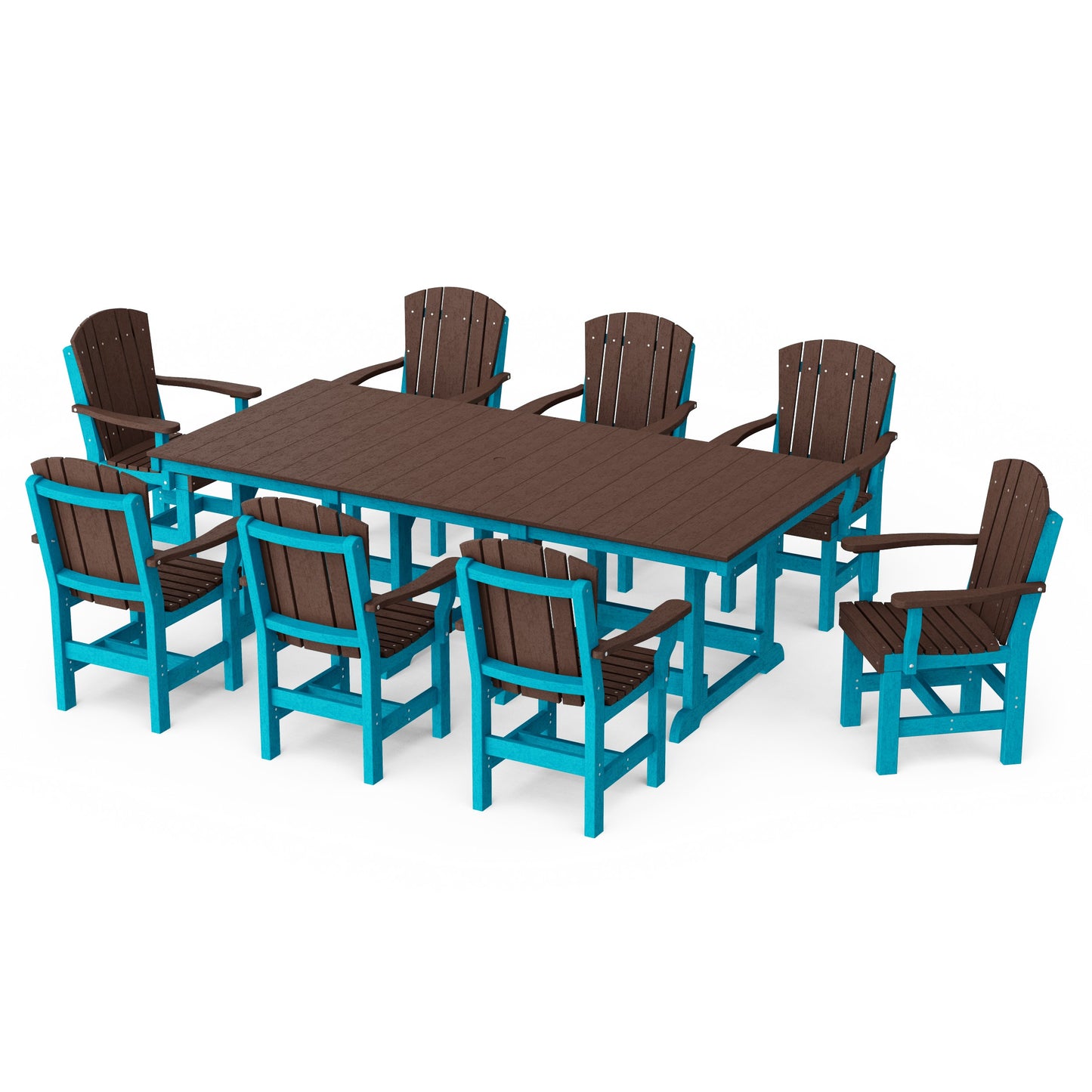 Heritage 9-Piece Arm Chair Rectangular Dining Set