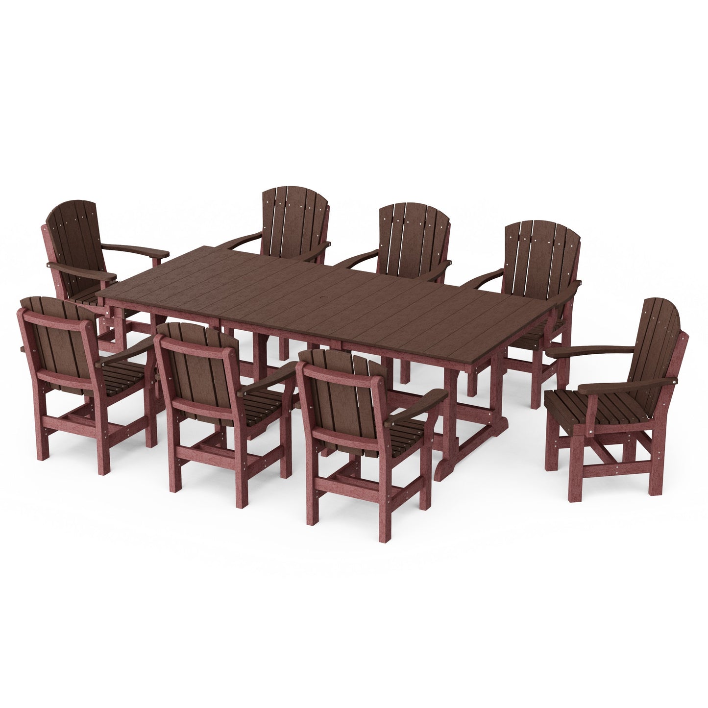 Heritage 9-Piece Arm Chair Rectangular Dining Set
