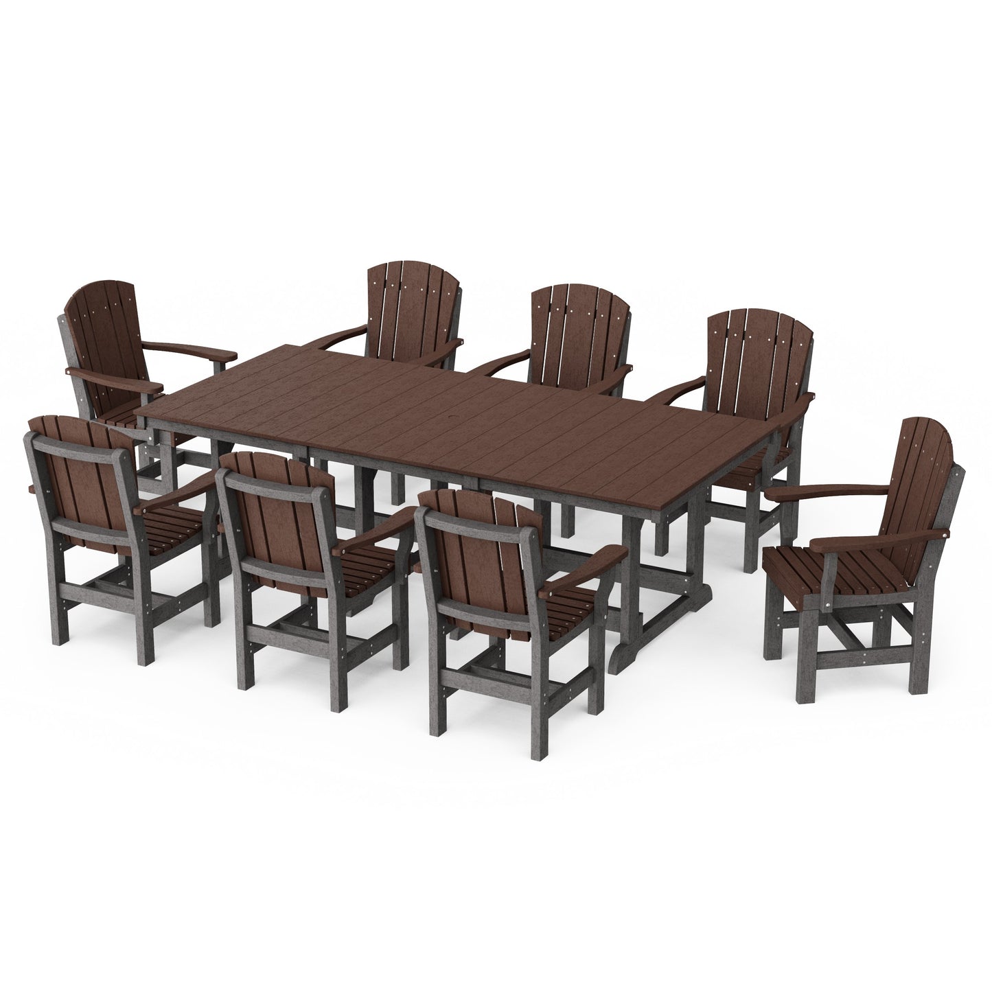 Heritage 9-Piece Arm Chair Rectangular Dining Set
