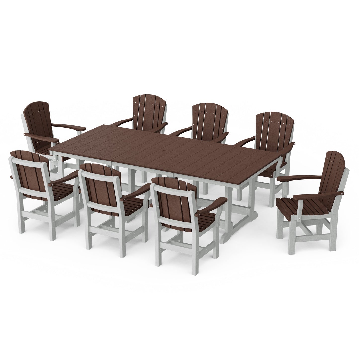 Heritage 9-Piece Arm Chair Rectangular Dining Set
