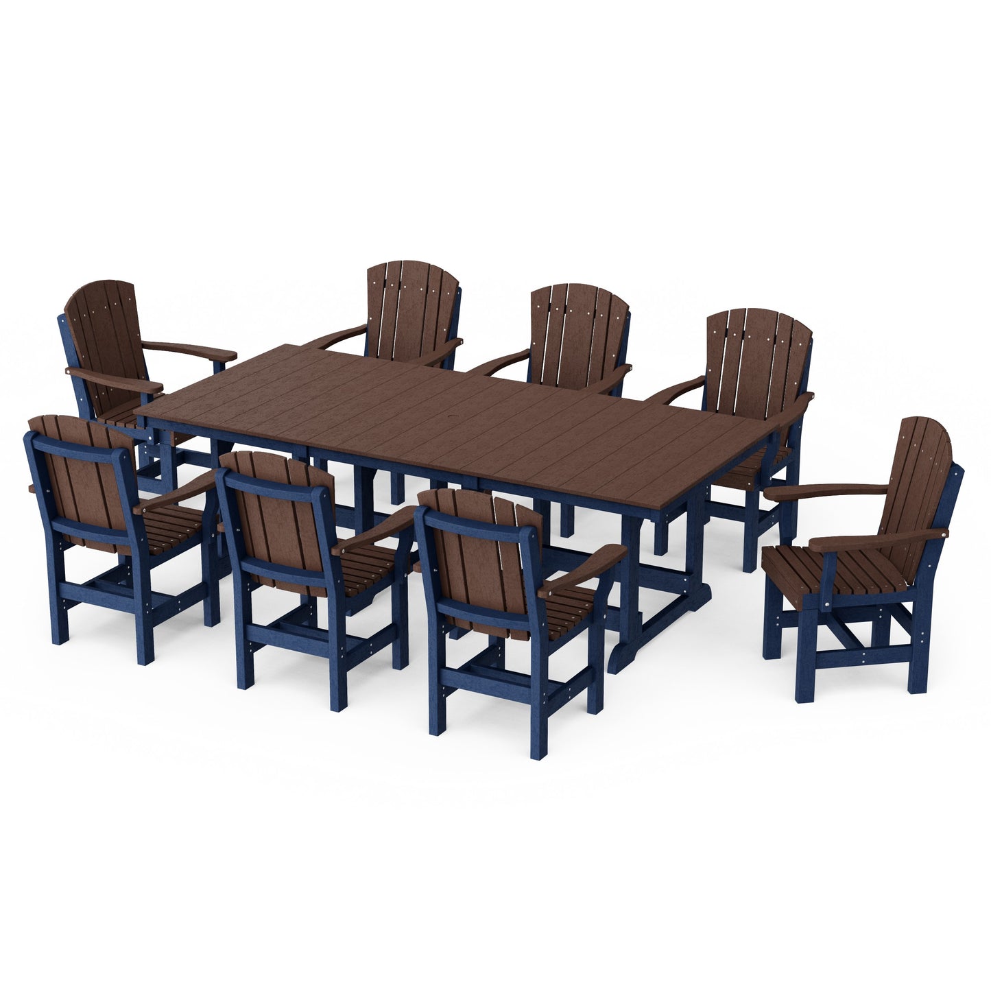 Heritage 9-Piece Arm Chair Rectangular Dining Set