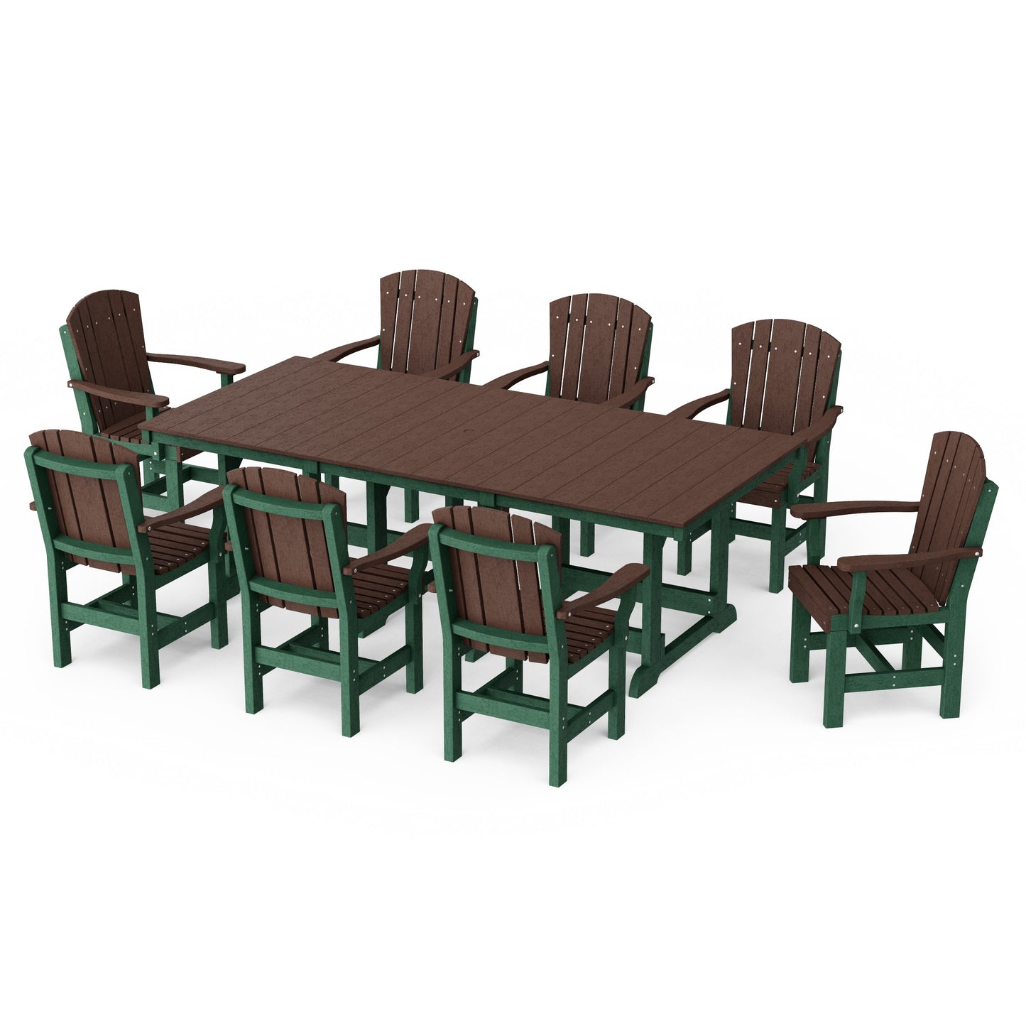 Heritage 9-Piece Arm Chair Rectangular Dining Set
