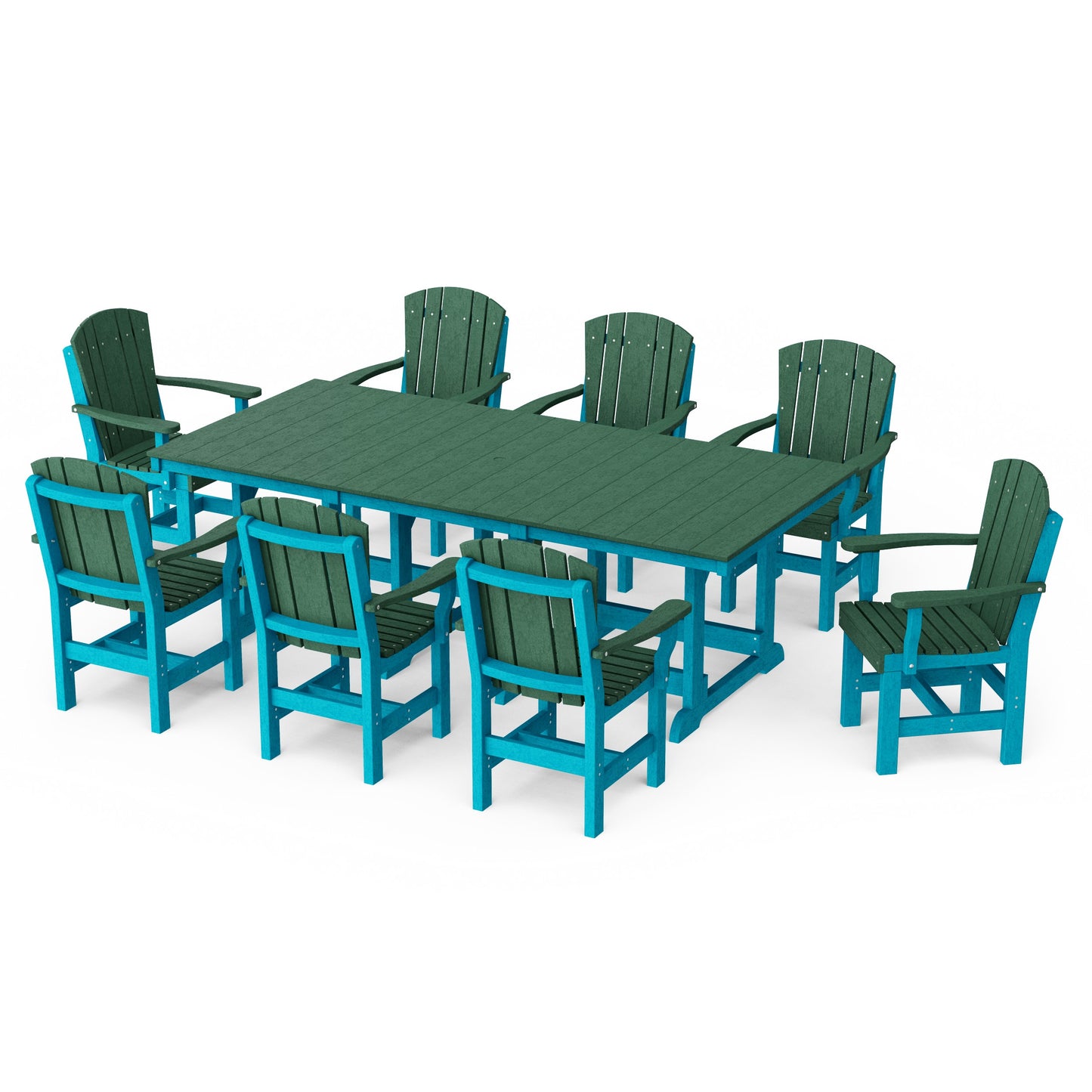Heritage 9-Piece Arm Chair Rectangular Dining Set