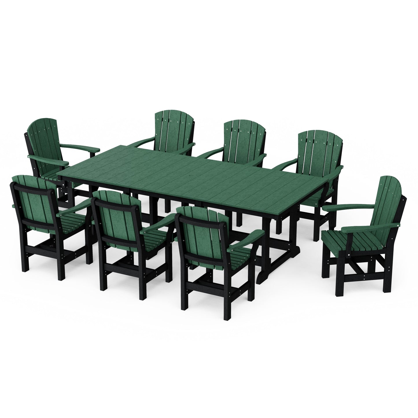 Heritage 9-Piece Arm Chair Rectangular Dining Set