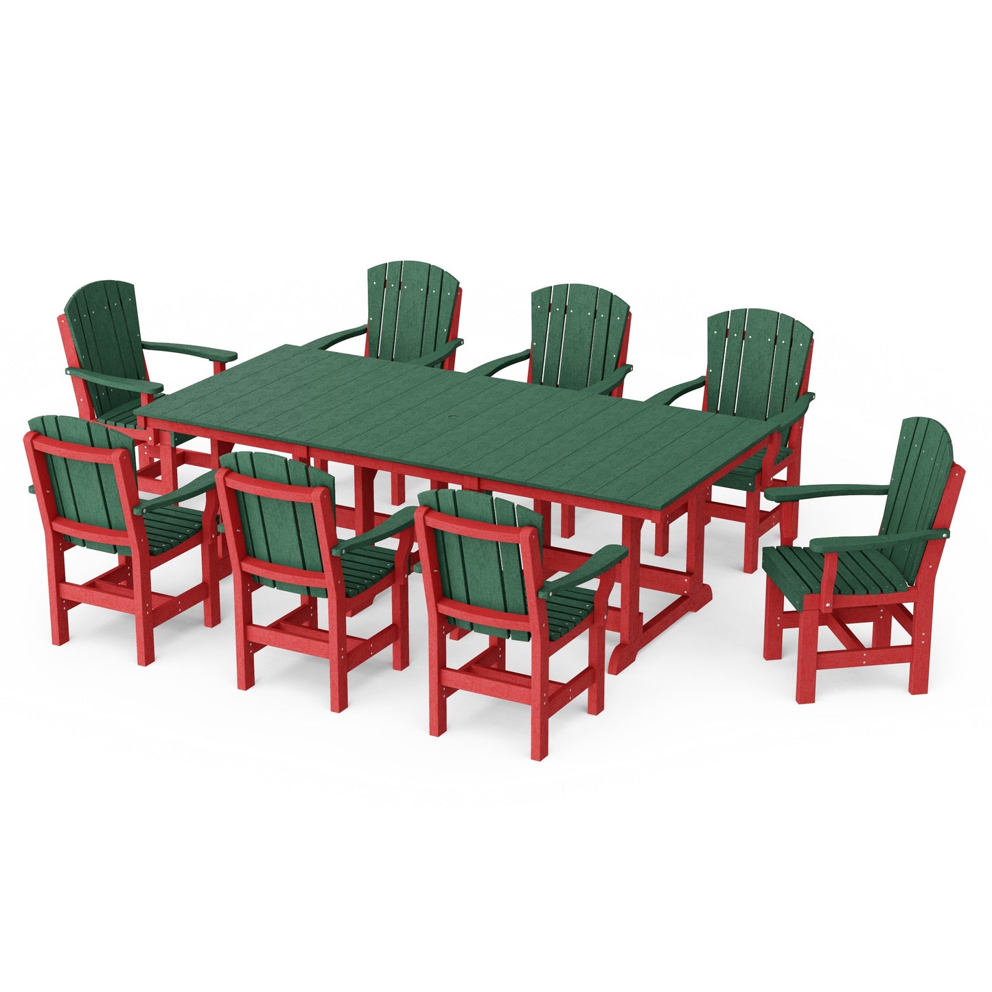 Heritage 9-Piece Arm Chair Rectangular Dining Set