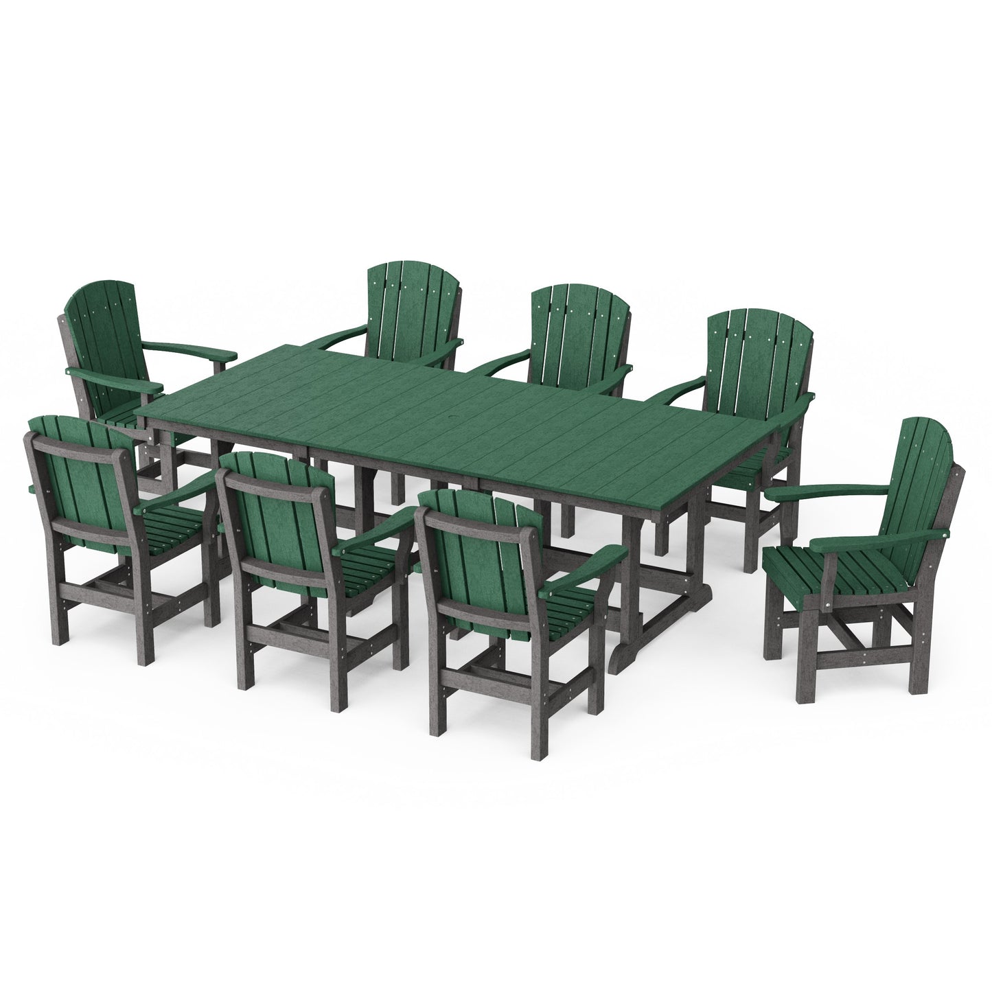 Heritage 9-Piece Arm Chair Rectangular Dining Set