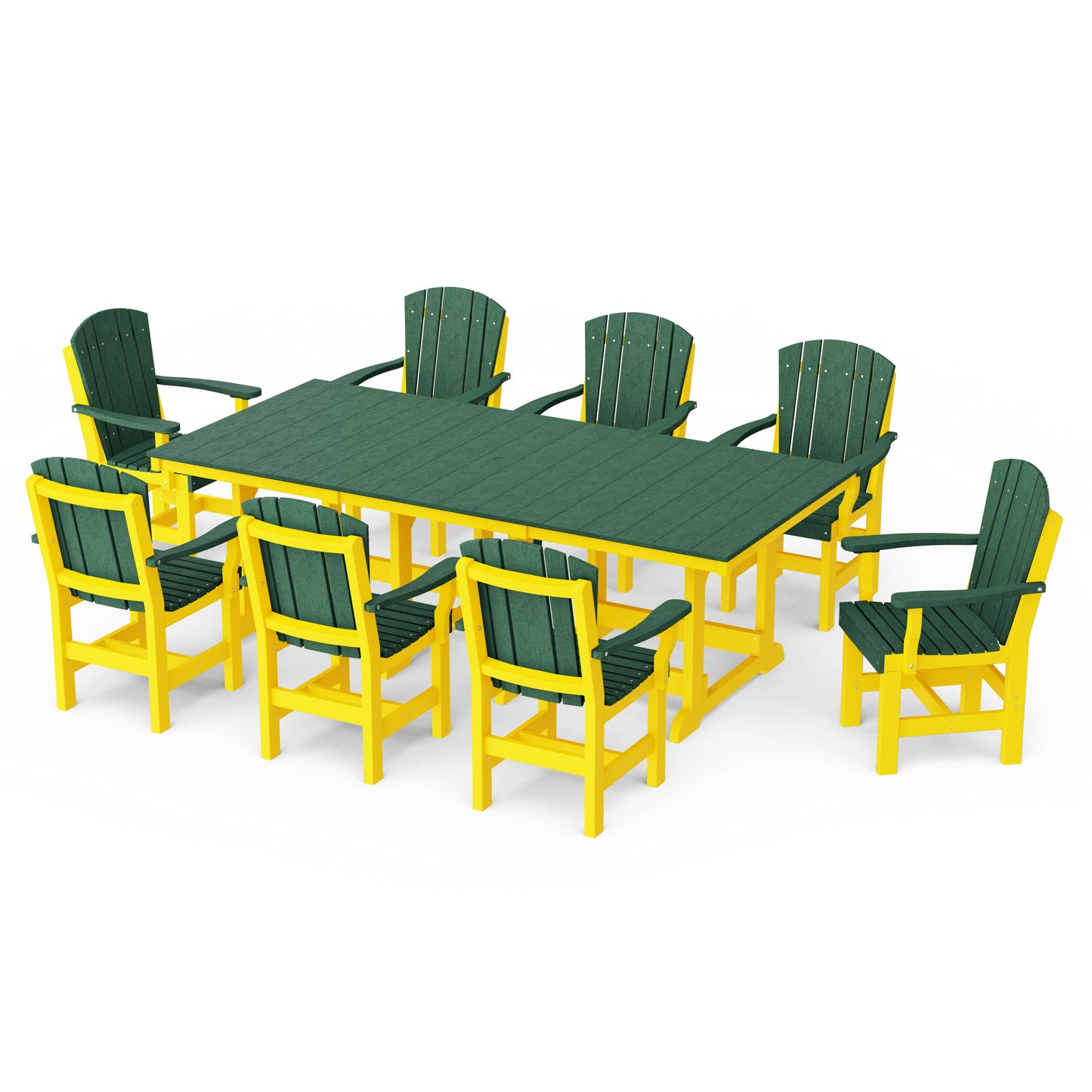 Heritage 9-Piece Arm Chair Rectangular Dining Set