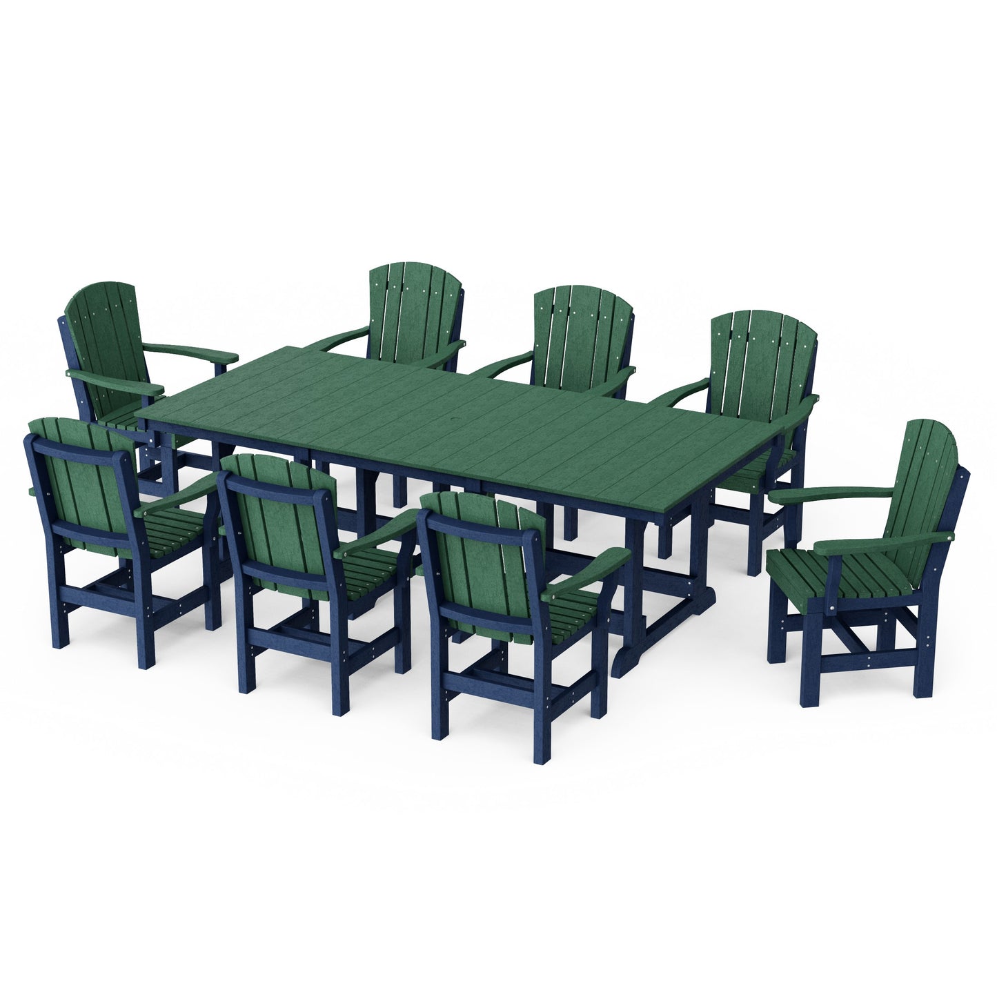 Heritage 9-Piece Arm Chair Rectangular Dining Set