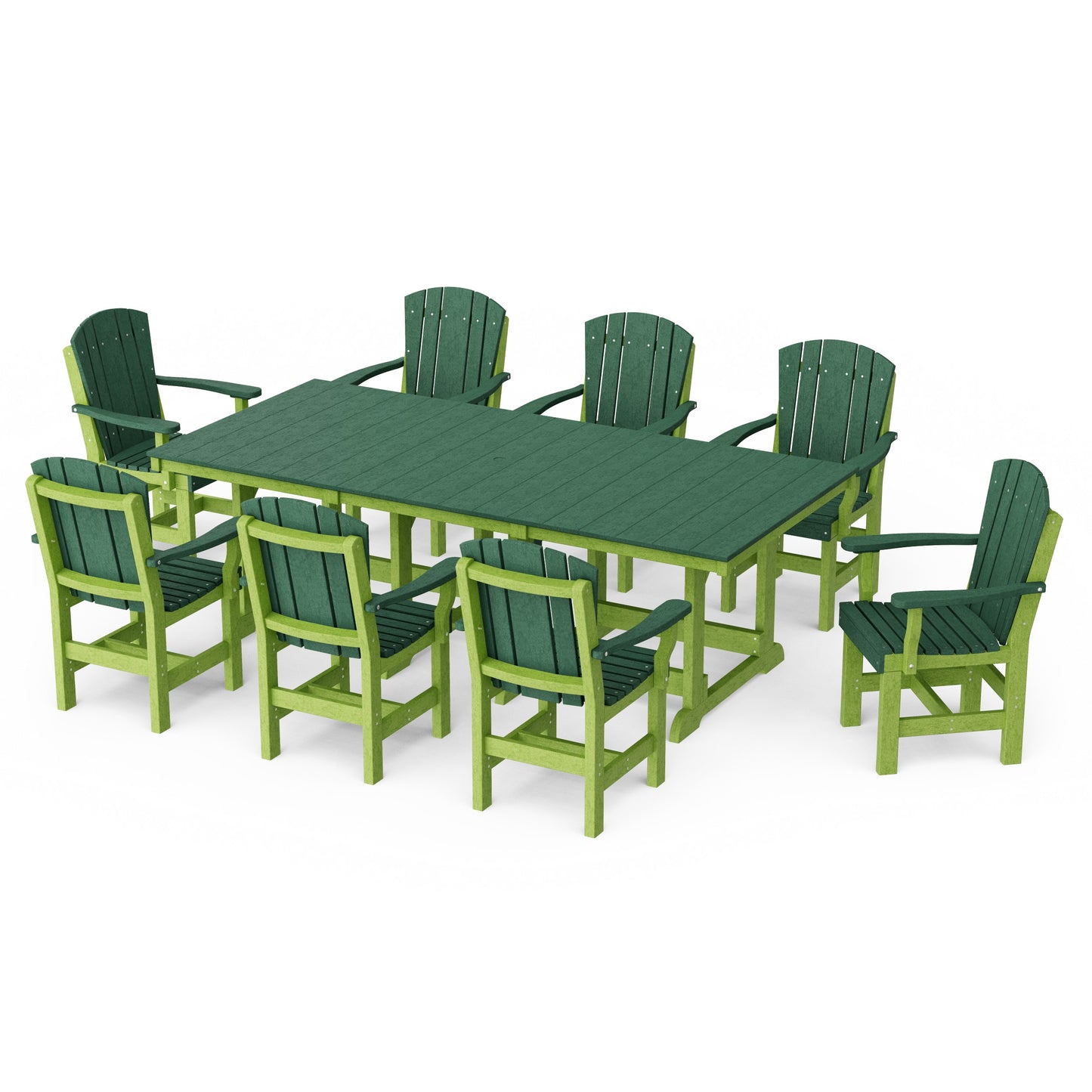 Heritage 9-Piece Arm Chair Rectangular Dining Set