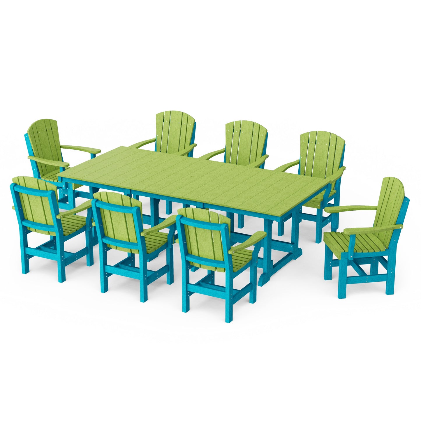 Heritage 9-Piece Arm Chair Rectangular Dining Set