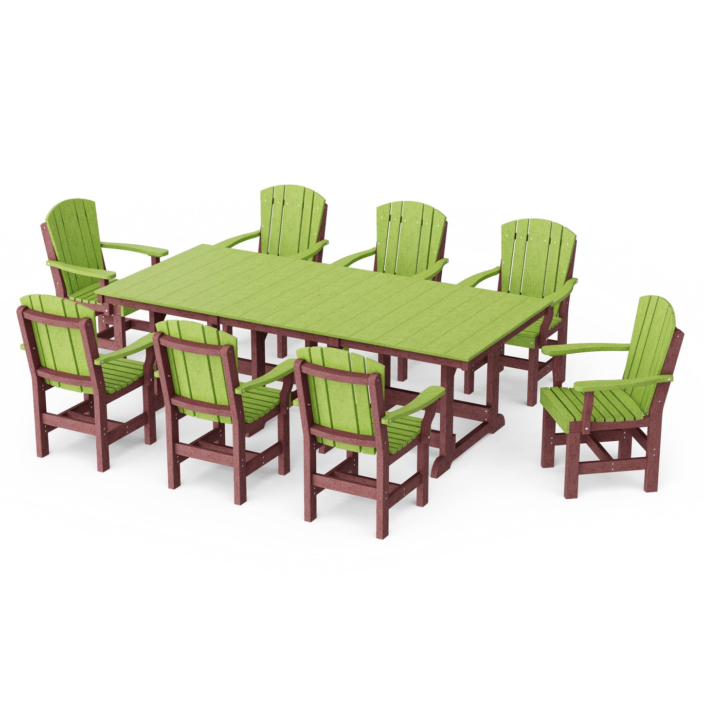 Heritage 9-Piece Arm Chair Rectangular Dining Set