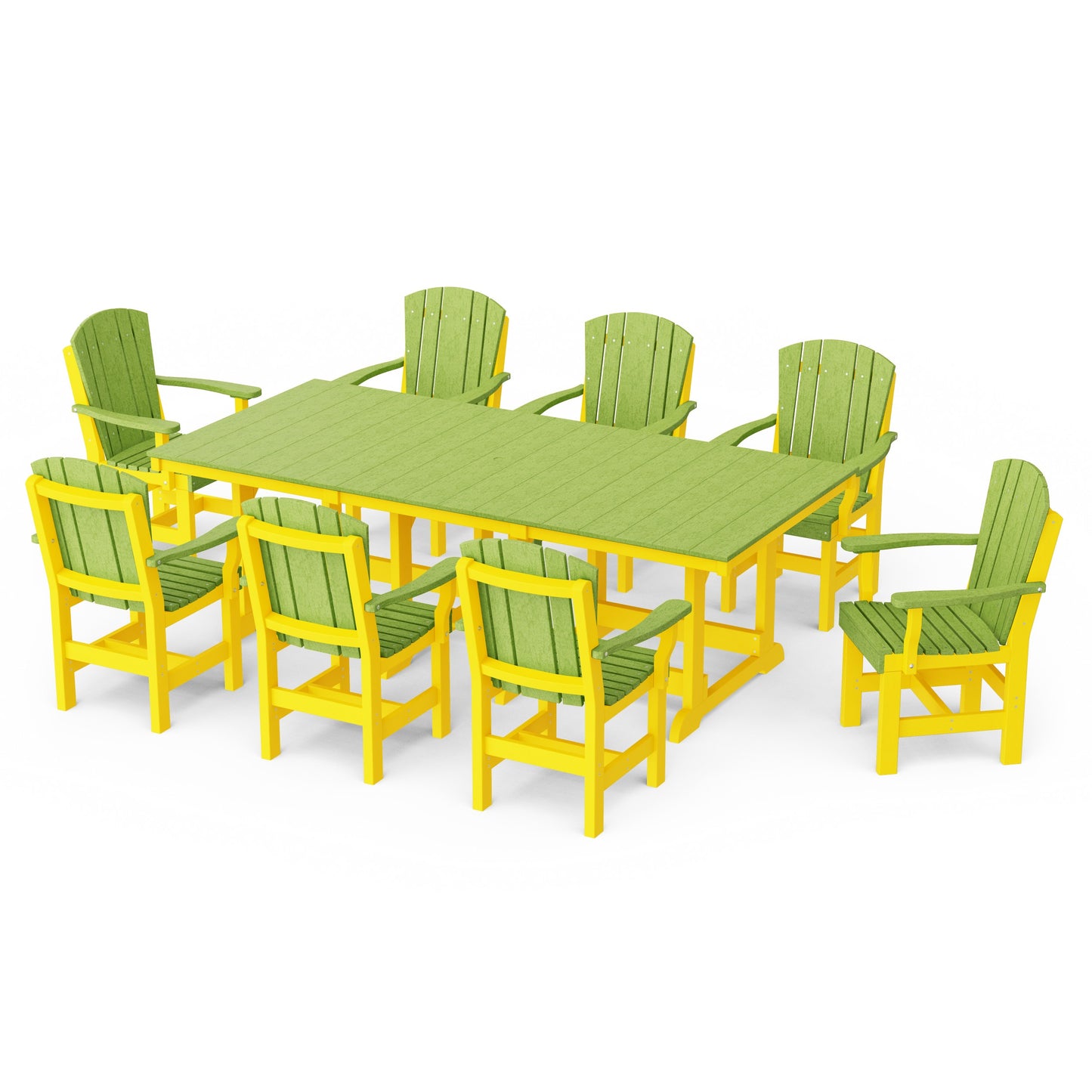 Heritage 9-Piece Arm Chair Rectangular Dining Set