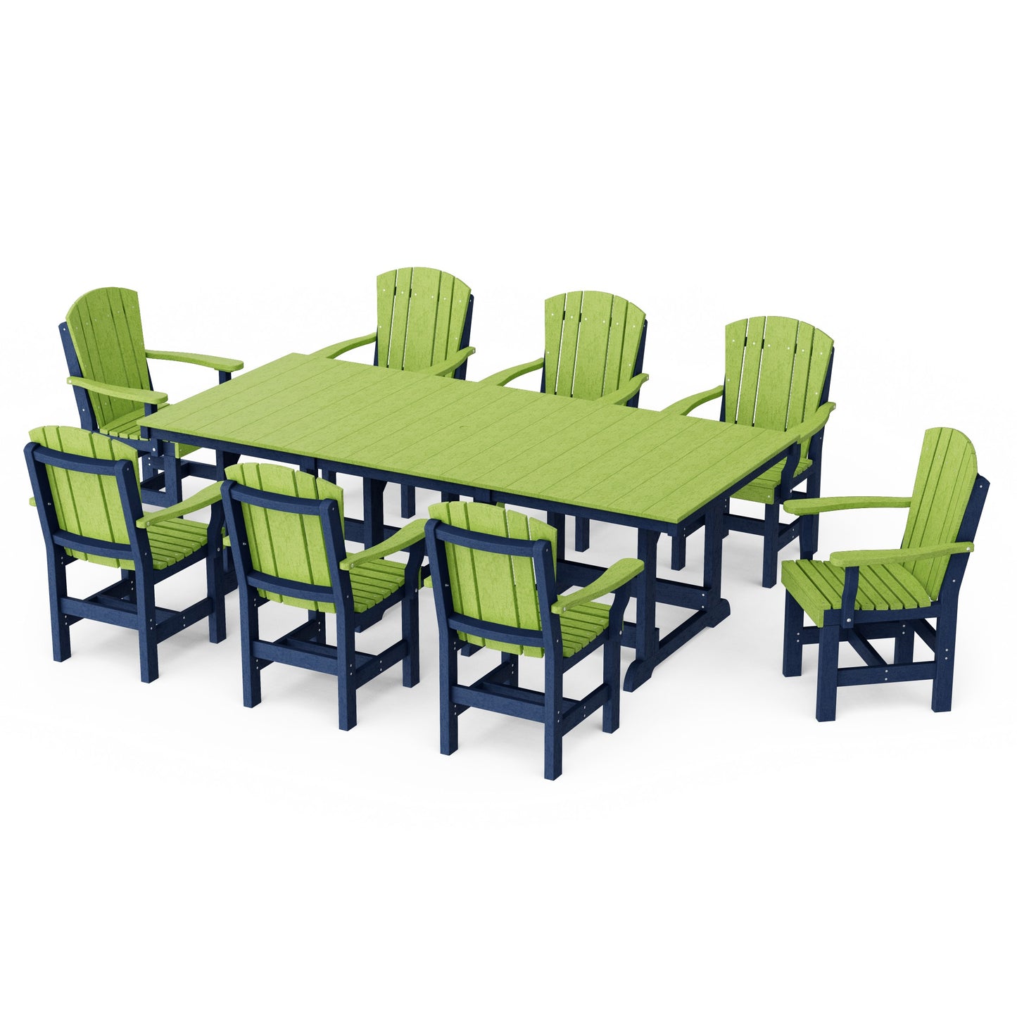Heritage 9-Piece Arm Chair Rectangular Dining Set