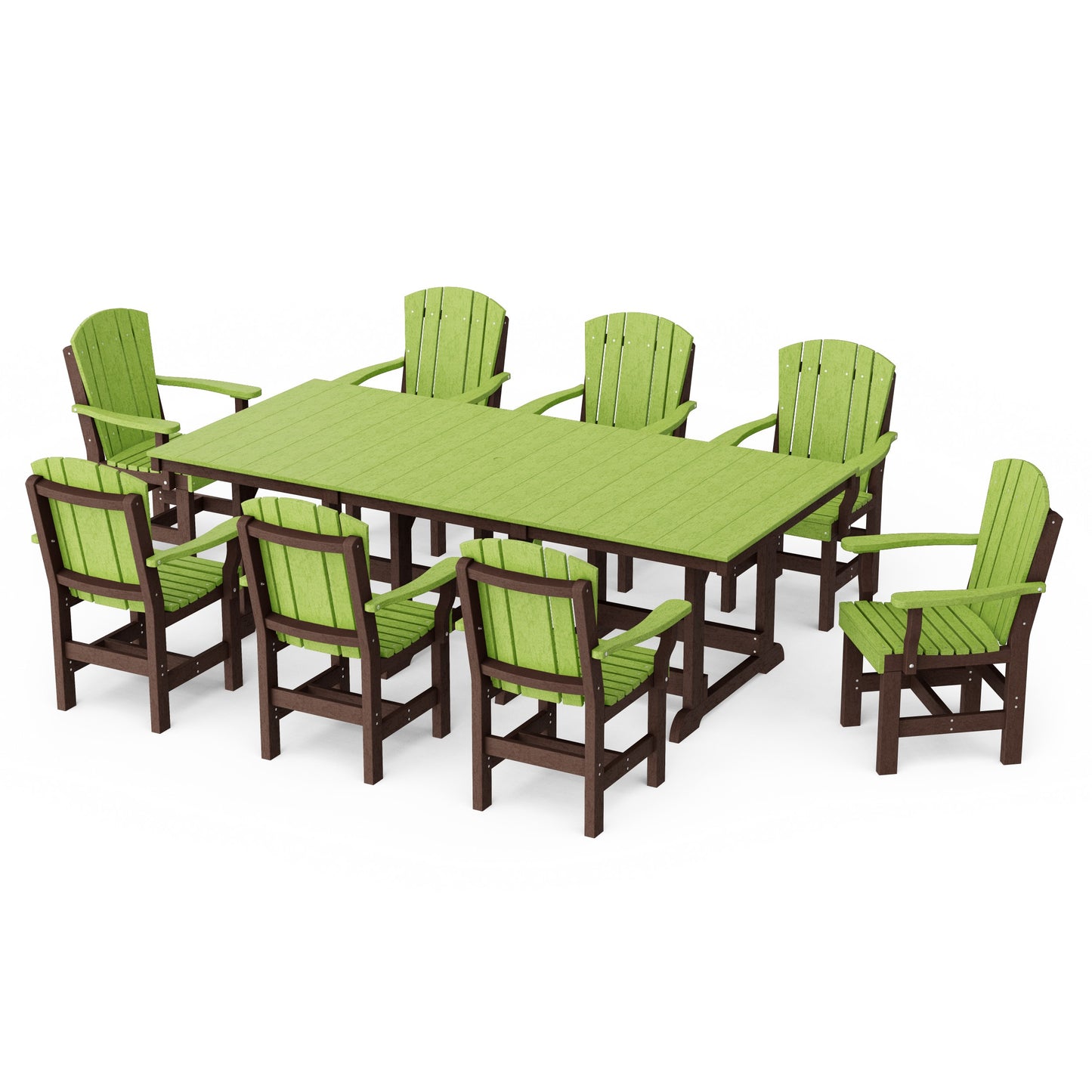 Heritage 9-Piece Arm Chair Rectangular Dining Set