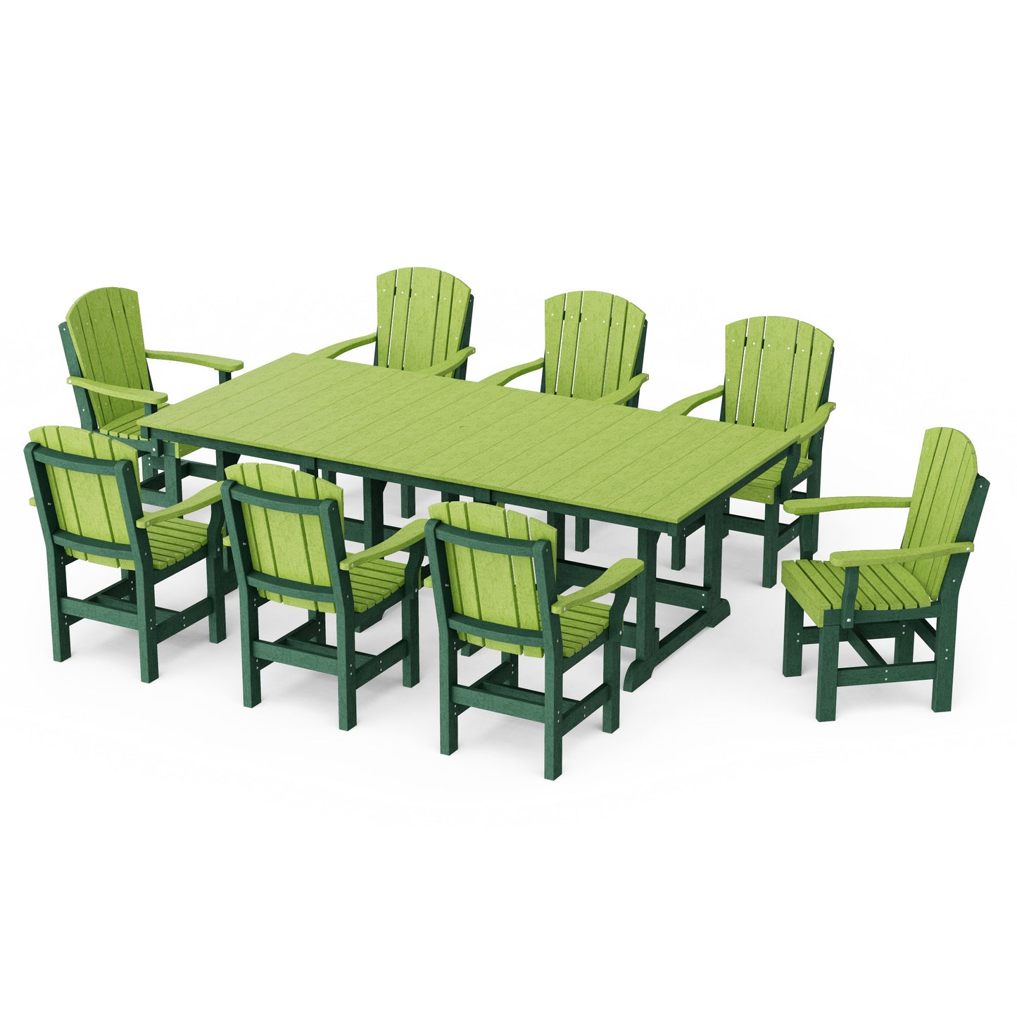 Heritage 9-Piece Arm Chair Rectangular Dining Set