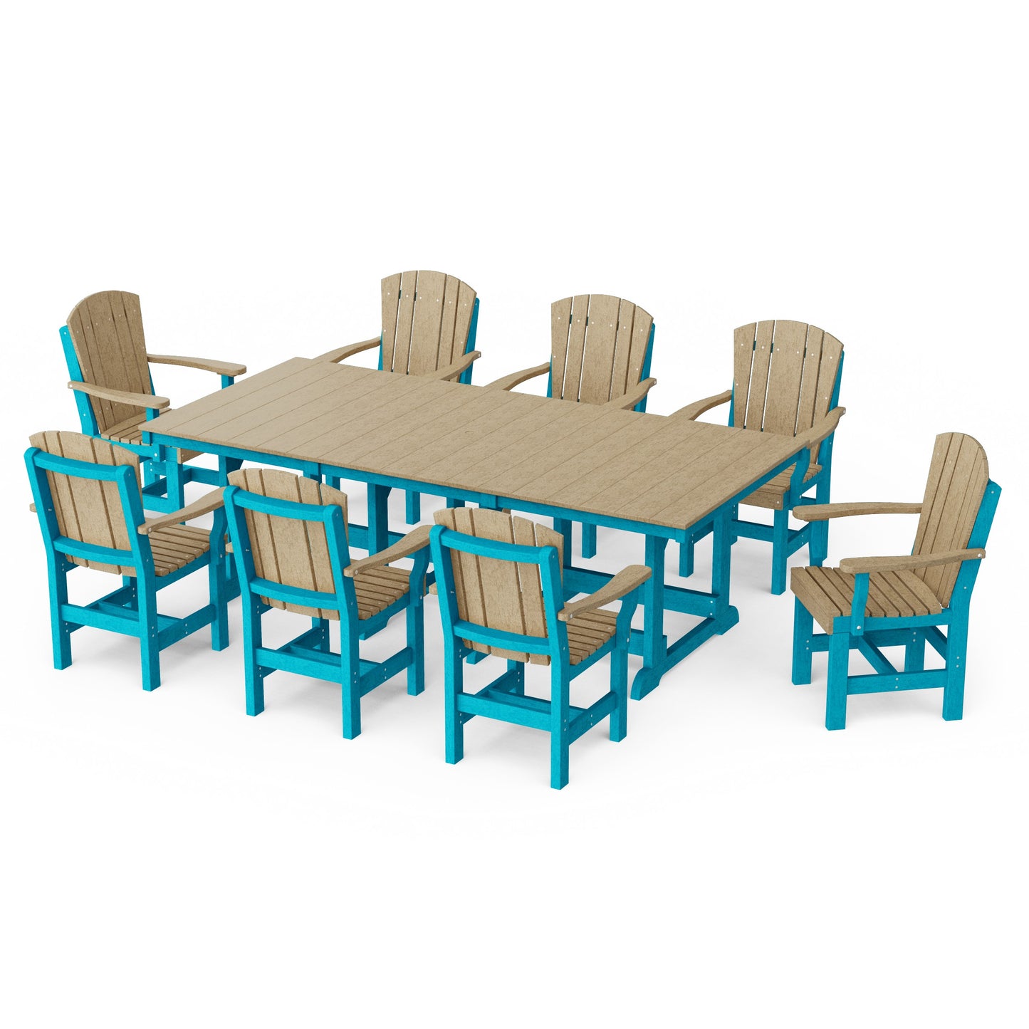 Heritage 9-Piece Arm Chair Rectangular Dining Set