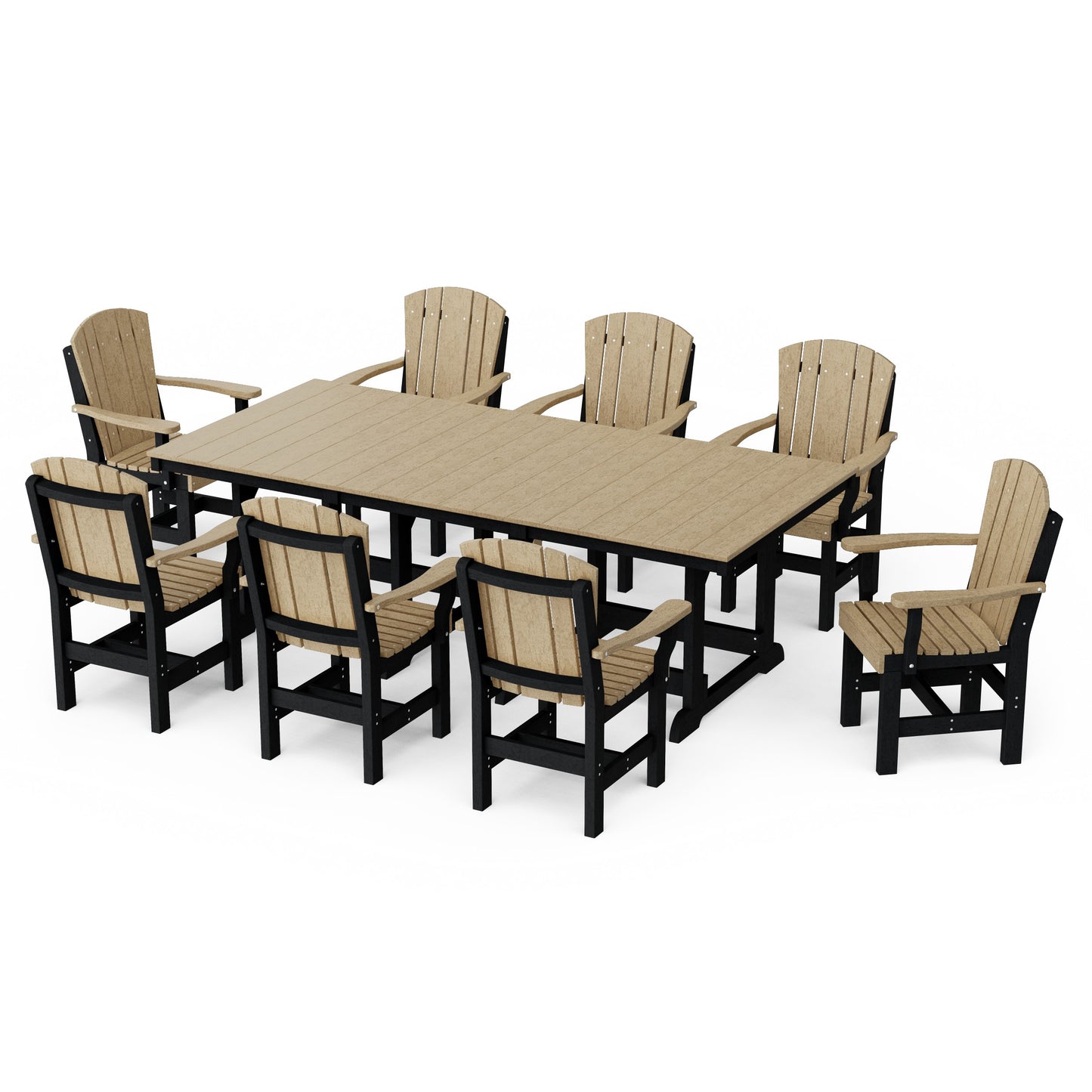 Heritage 9-Piece Arm Chair Rectangular Dining Set