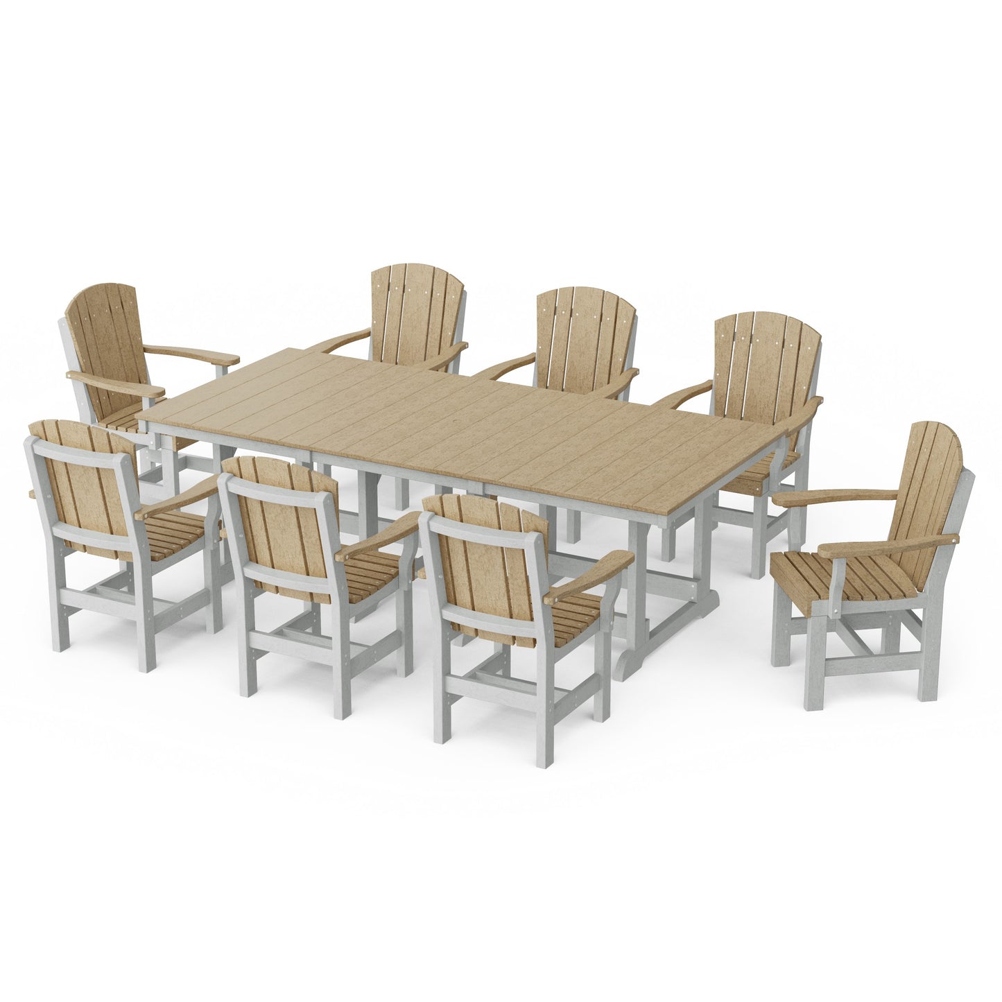 Heritage 9-Piece Arm Chair Rectangular Dining Set