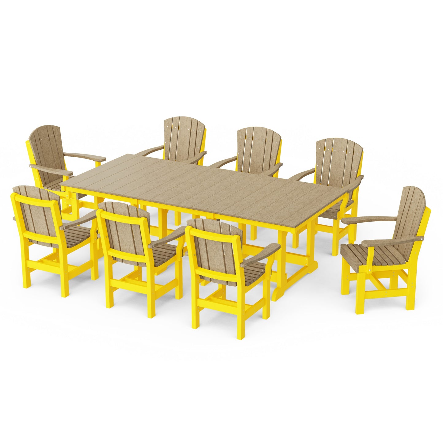 Heritage 9-Piece Arm Chair Rectangular Dining Set