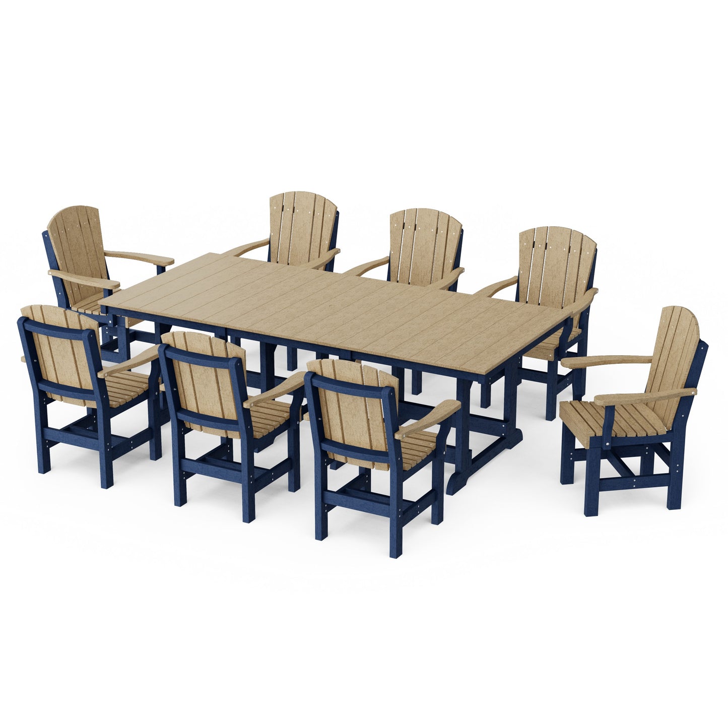 Heritage 9-Piece Arm Chair Rectangular Dining Set