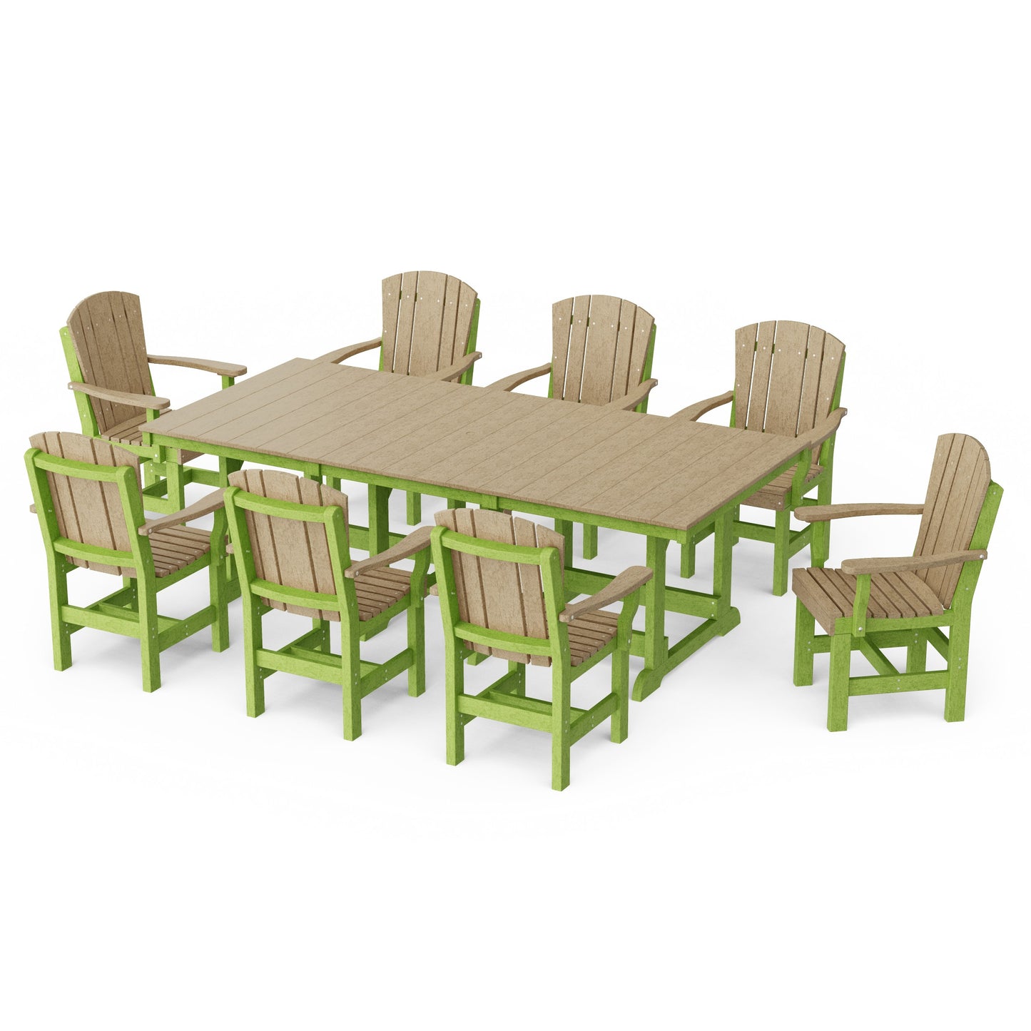 Heritage 9-Piece Arm Chair Rectangular Dining Set