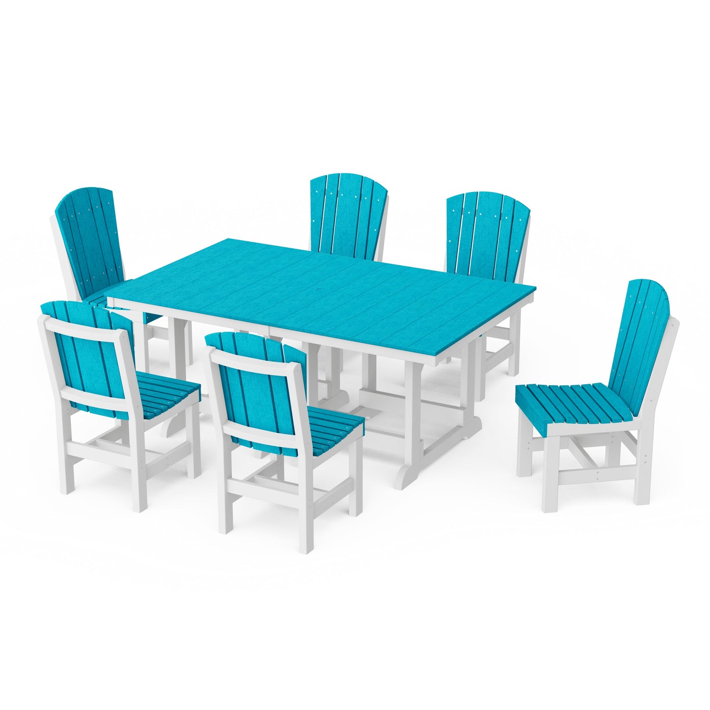 Heritage 7-Piece Side Chair Rectangular Dining Set