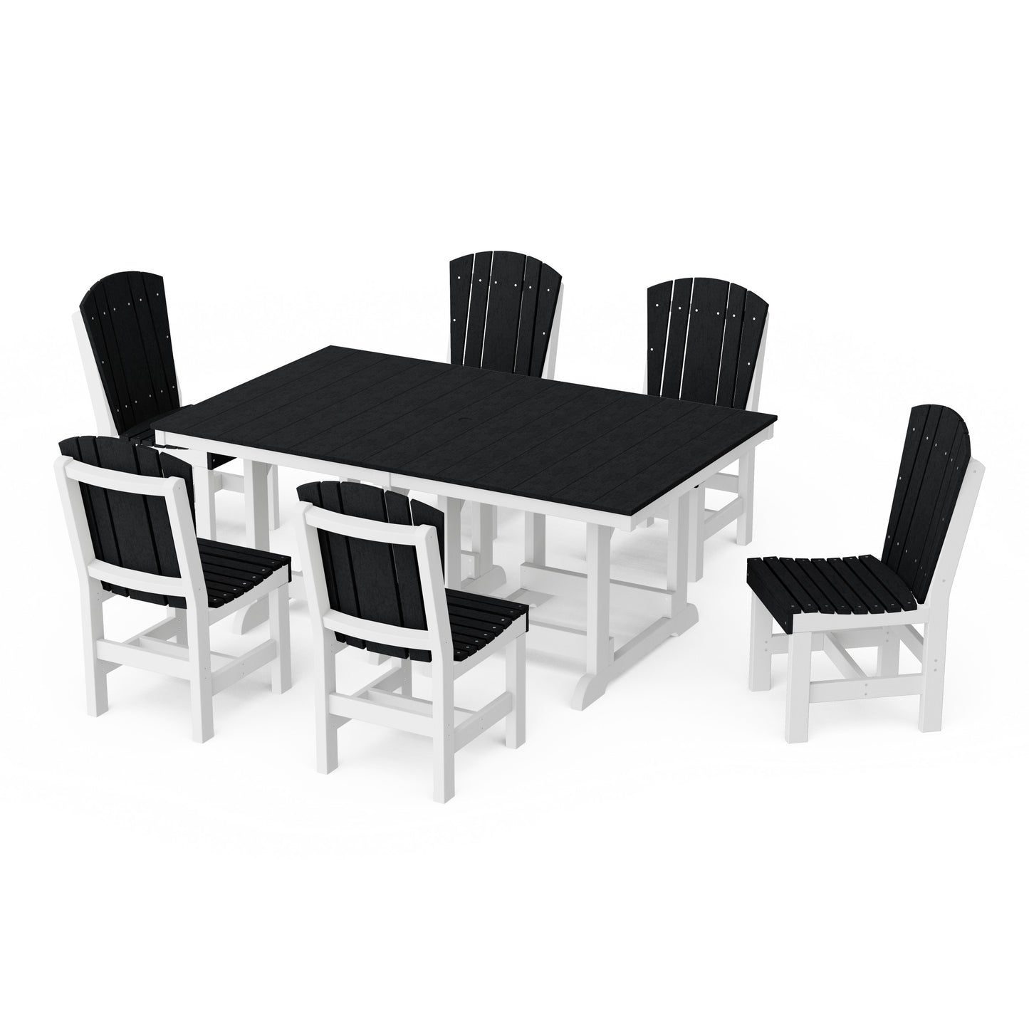Heritage 7-Piece Side Chair Rectangular Dining Set