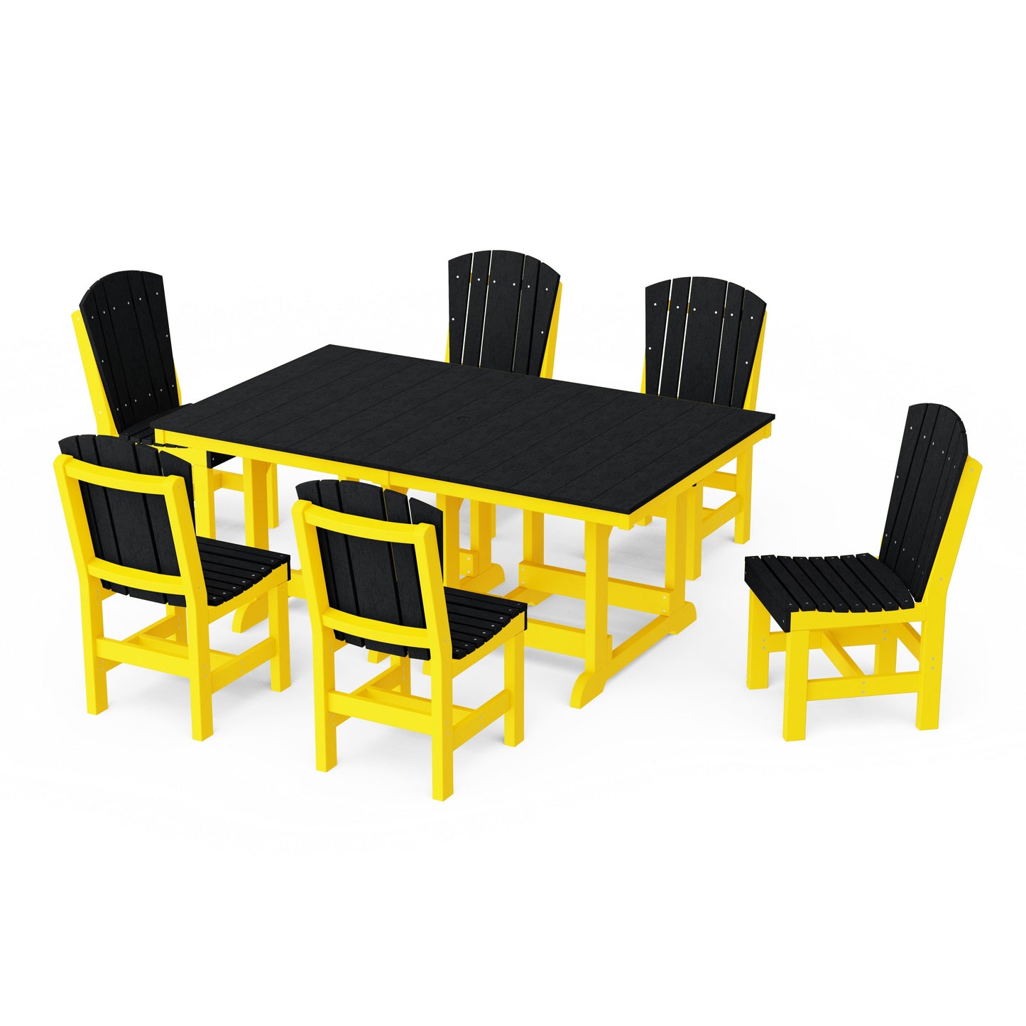 Heritage 7-Piece Side Chair Rectangular Dining Set