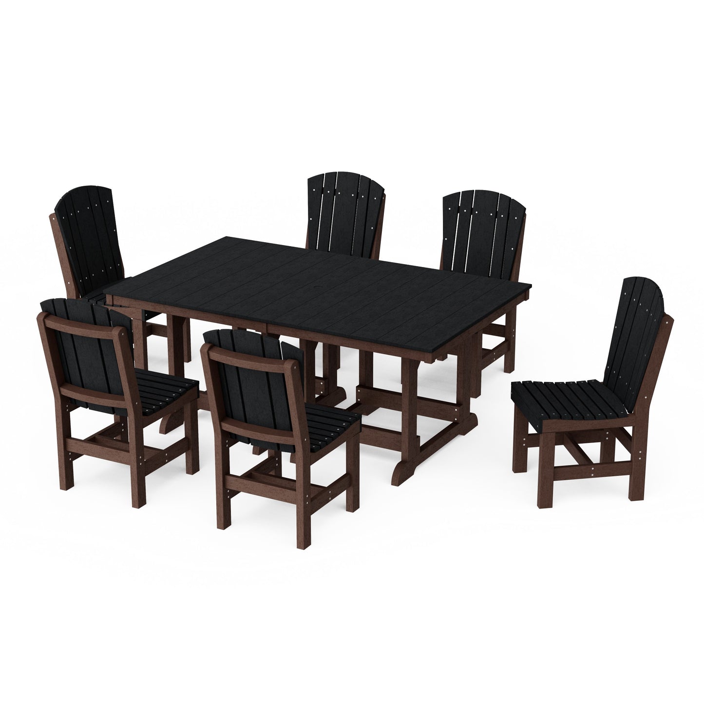Heritage 7-Piece Side Chair Rectangular Dining Set