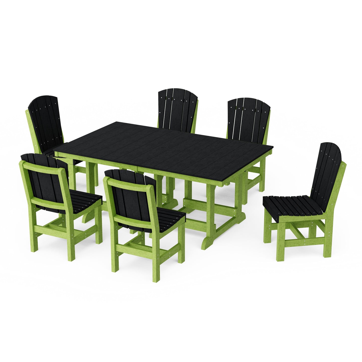 Heritage 7-Piece Side Chair Rectangular Dining Set