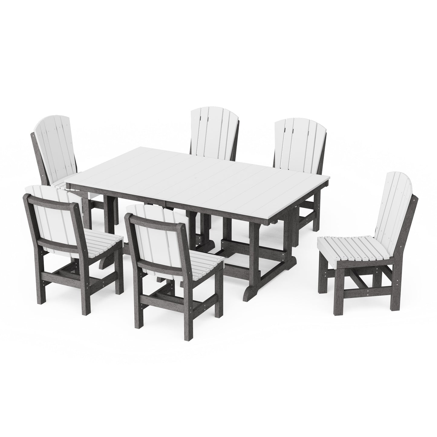 Heritage 7-Piece Side Chair Rectangular Dining Set