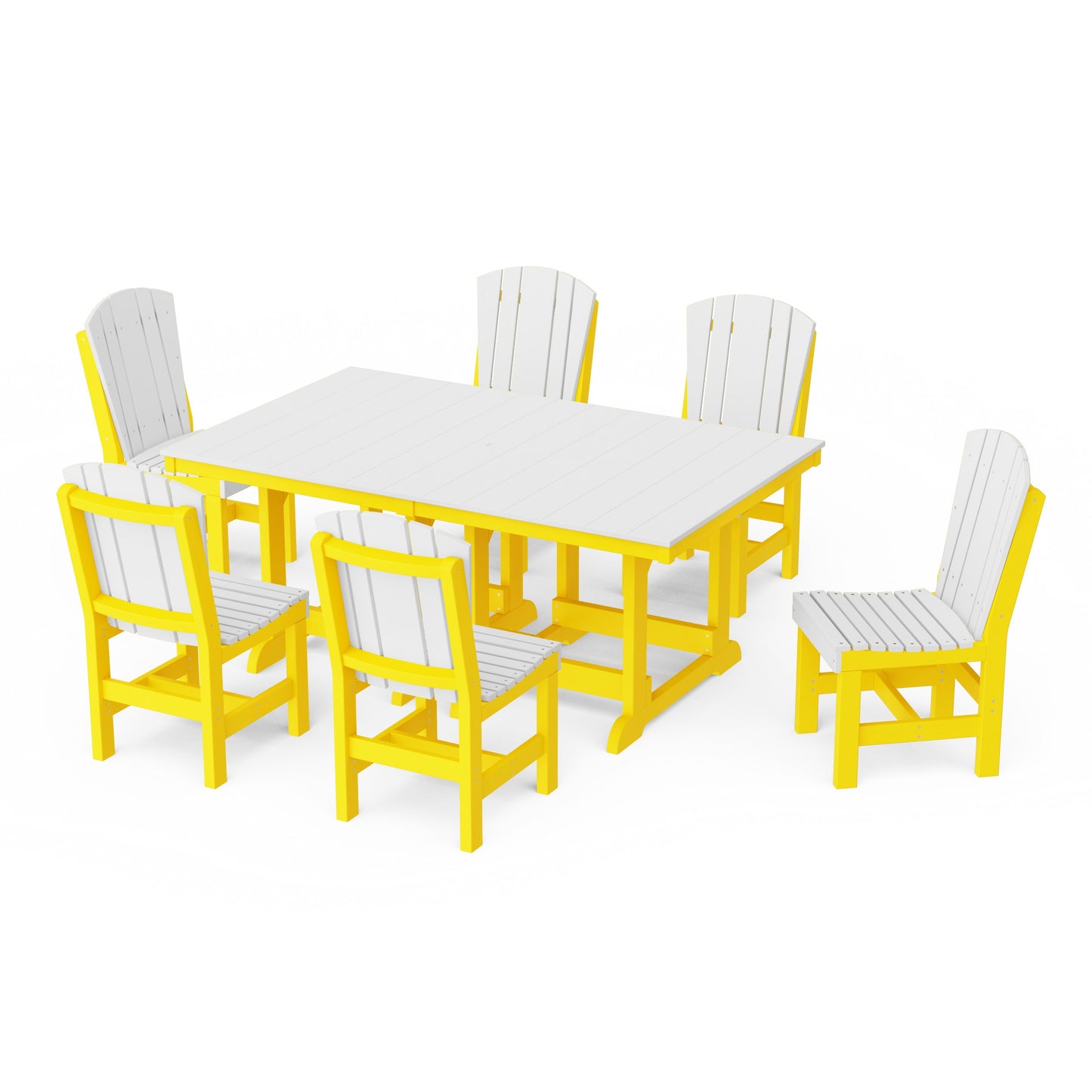 Heritage 7-Piece Side Chair Rectangular Dining Set