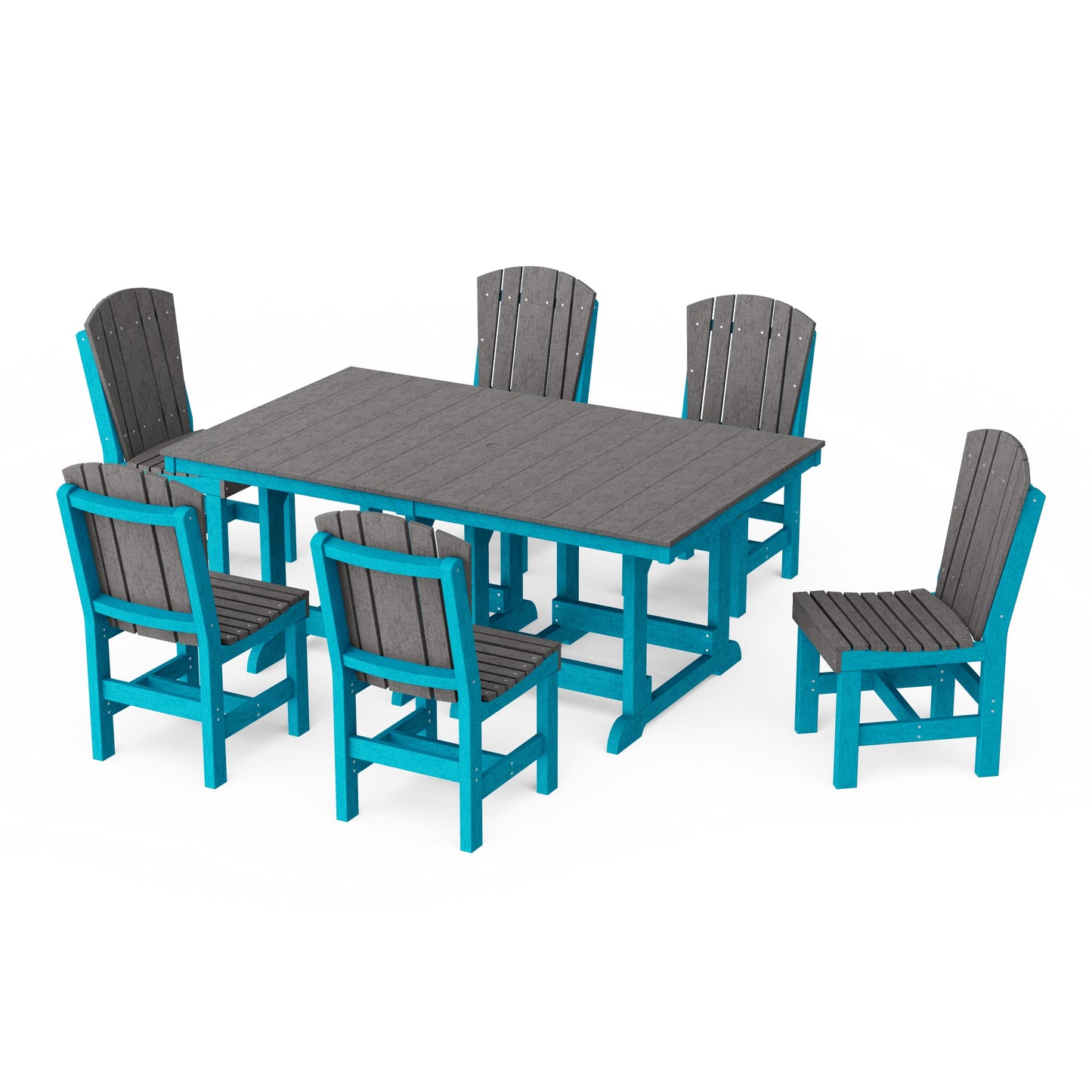 Heritage 7-Piece Side Chair Rectangular Dining Set