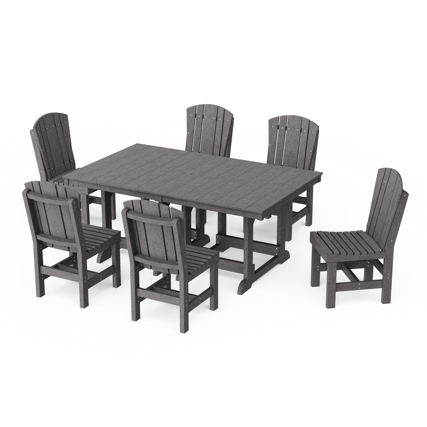 Heritage 7-Piece Side Chair Rectangular Dining Set