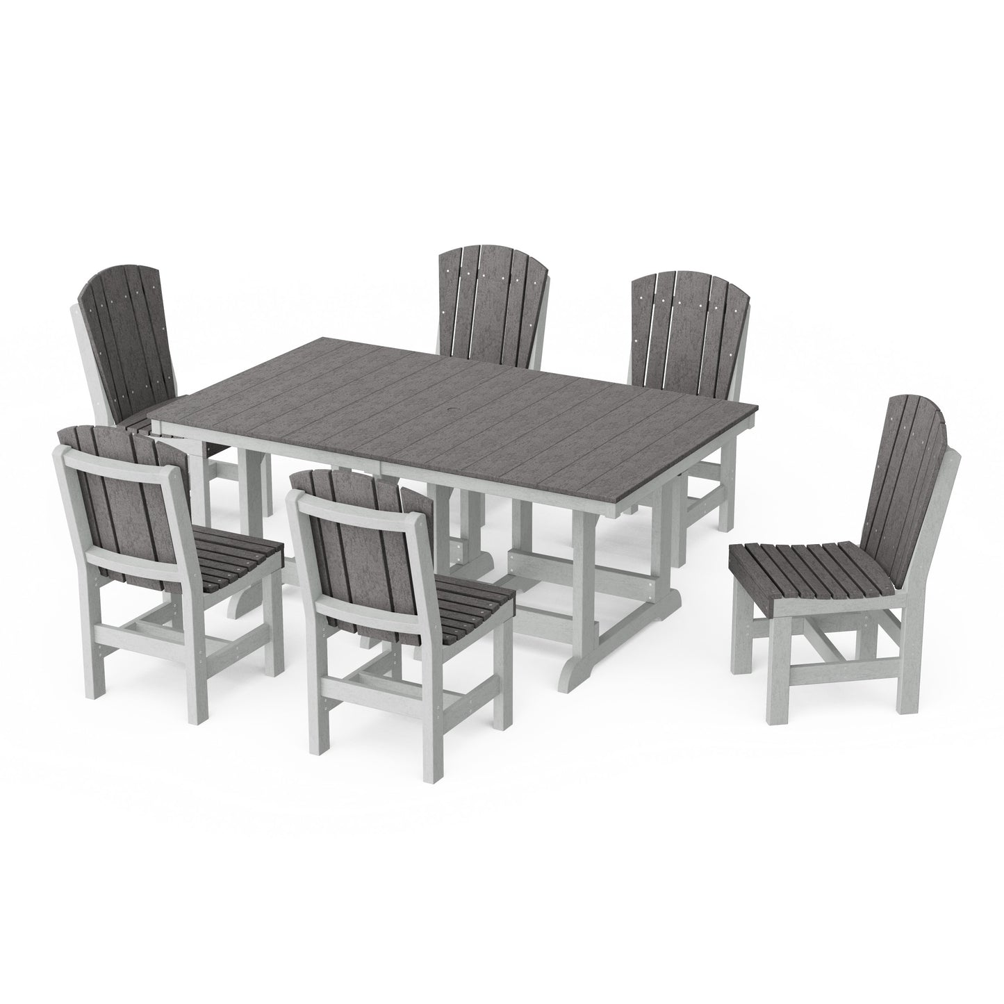 Heritage 7-Piece Side Chair Rectangular Dining Set