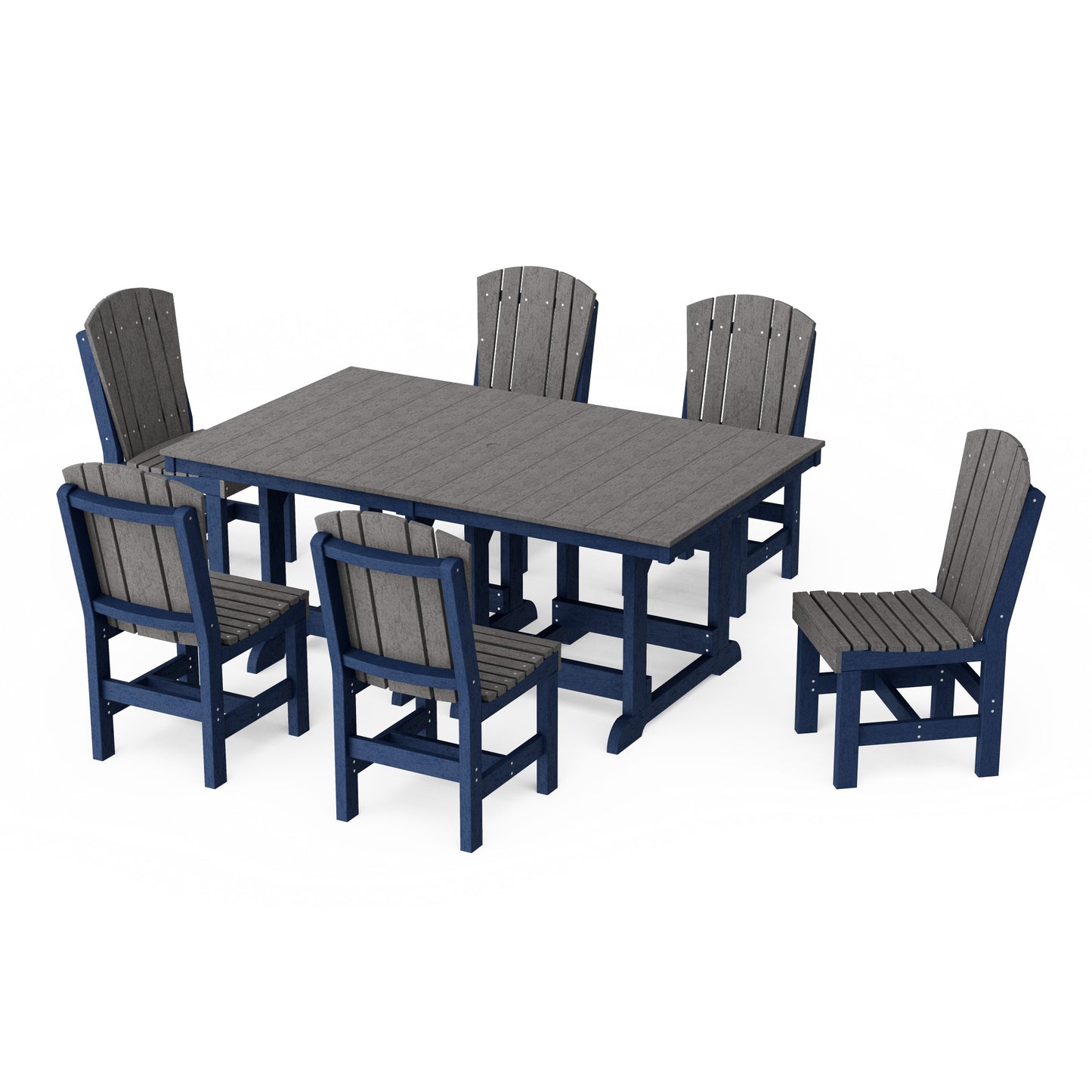 Heritage 7-Piece Side Chair Rectangular Dining Set