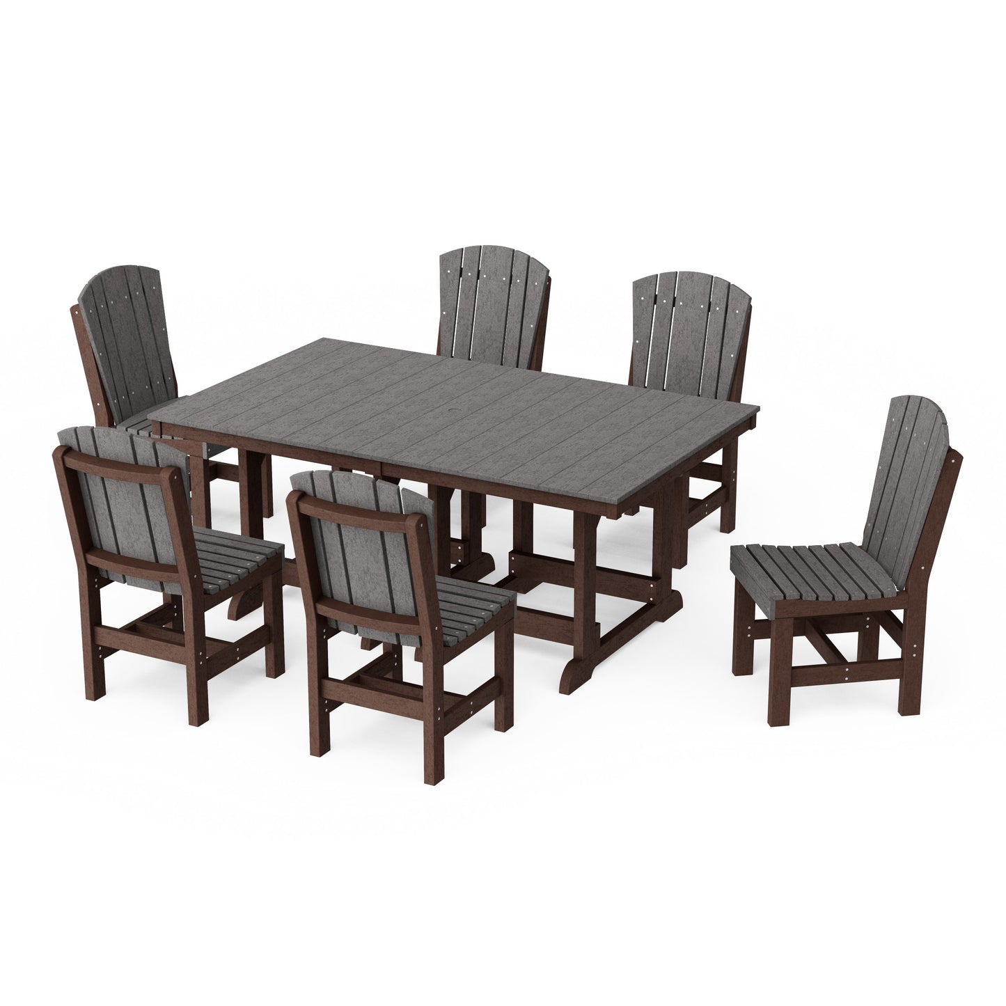Heritage 7-Piece Side Chair Rectangular Dining Set