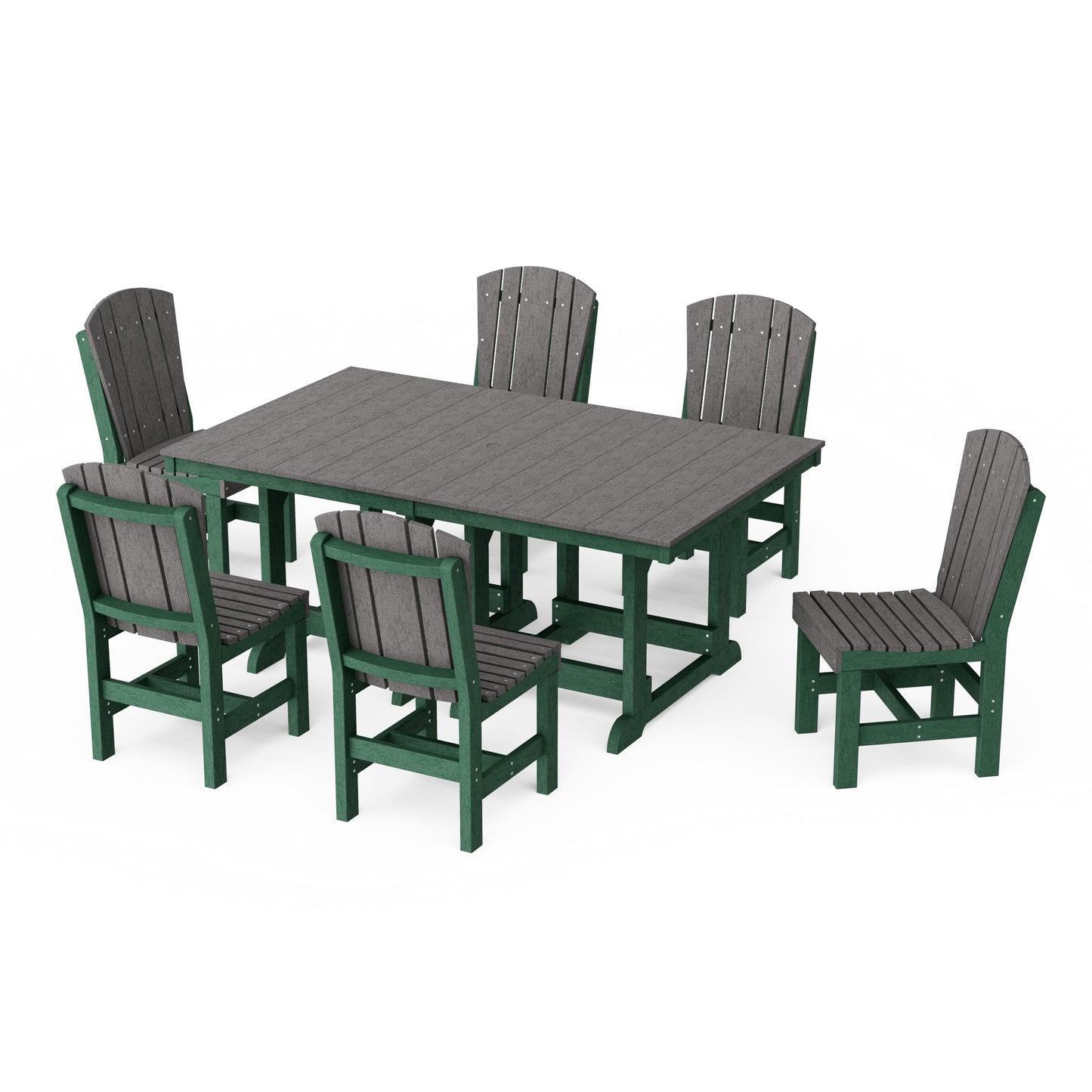 Heritage 7-Piece Side Chair Rectangular Dining Set